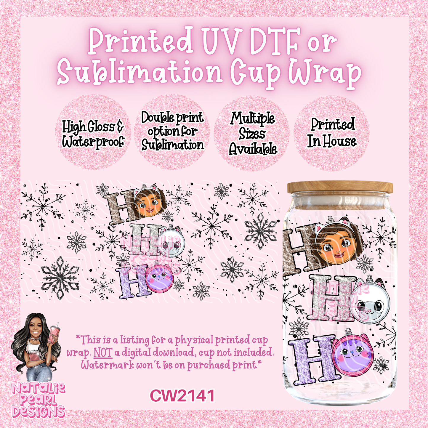 CW2141 UV DTF/SUB Cup Wraps
