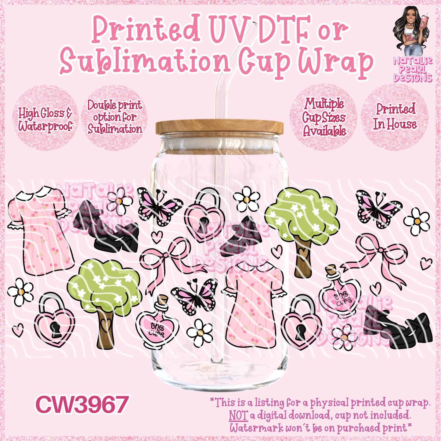 CW3967 UV DTF/SUB Cup Wraps