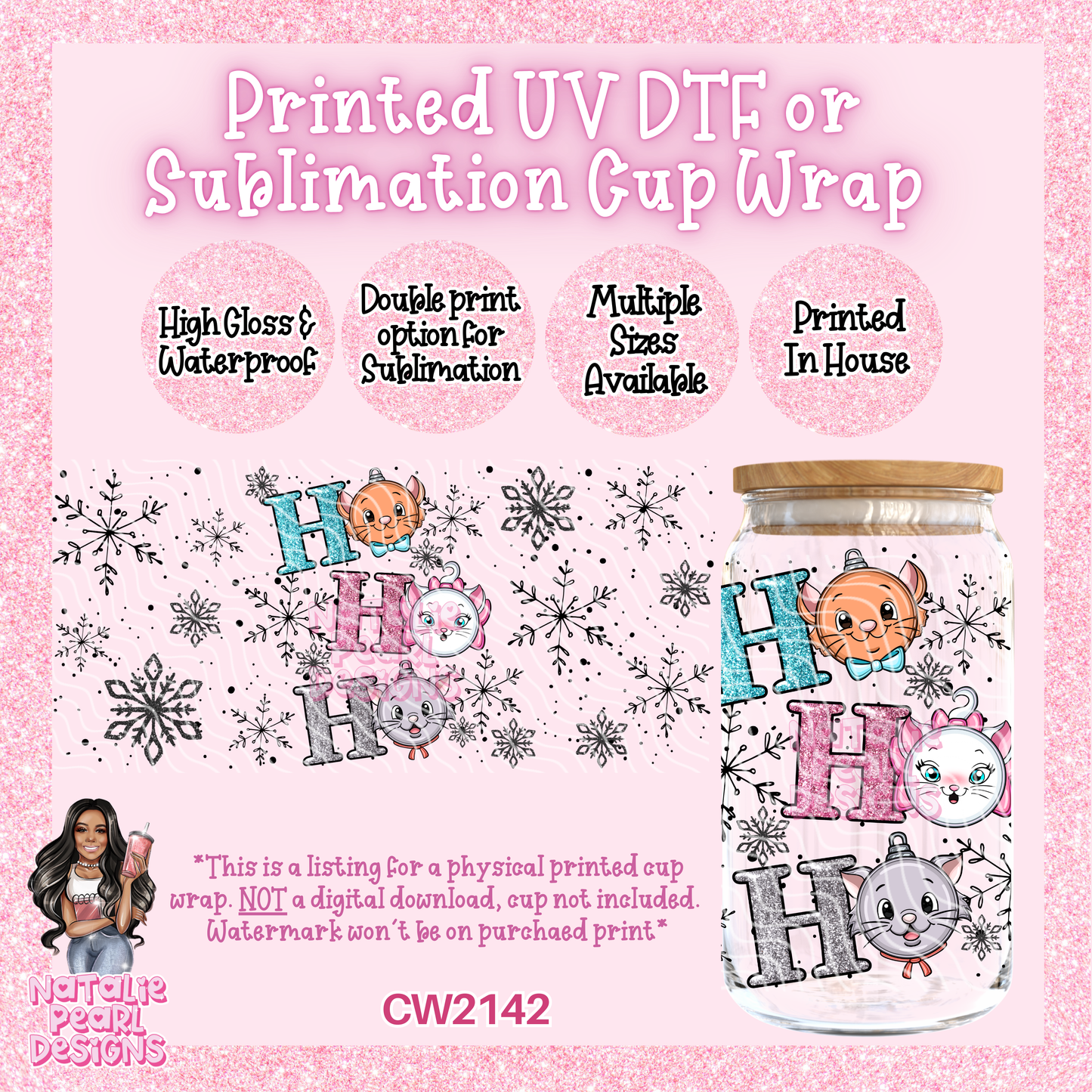 CW2142 UV DTF/SUB Cup Wraps