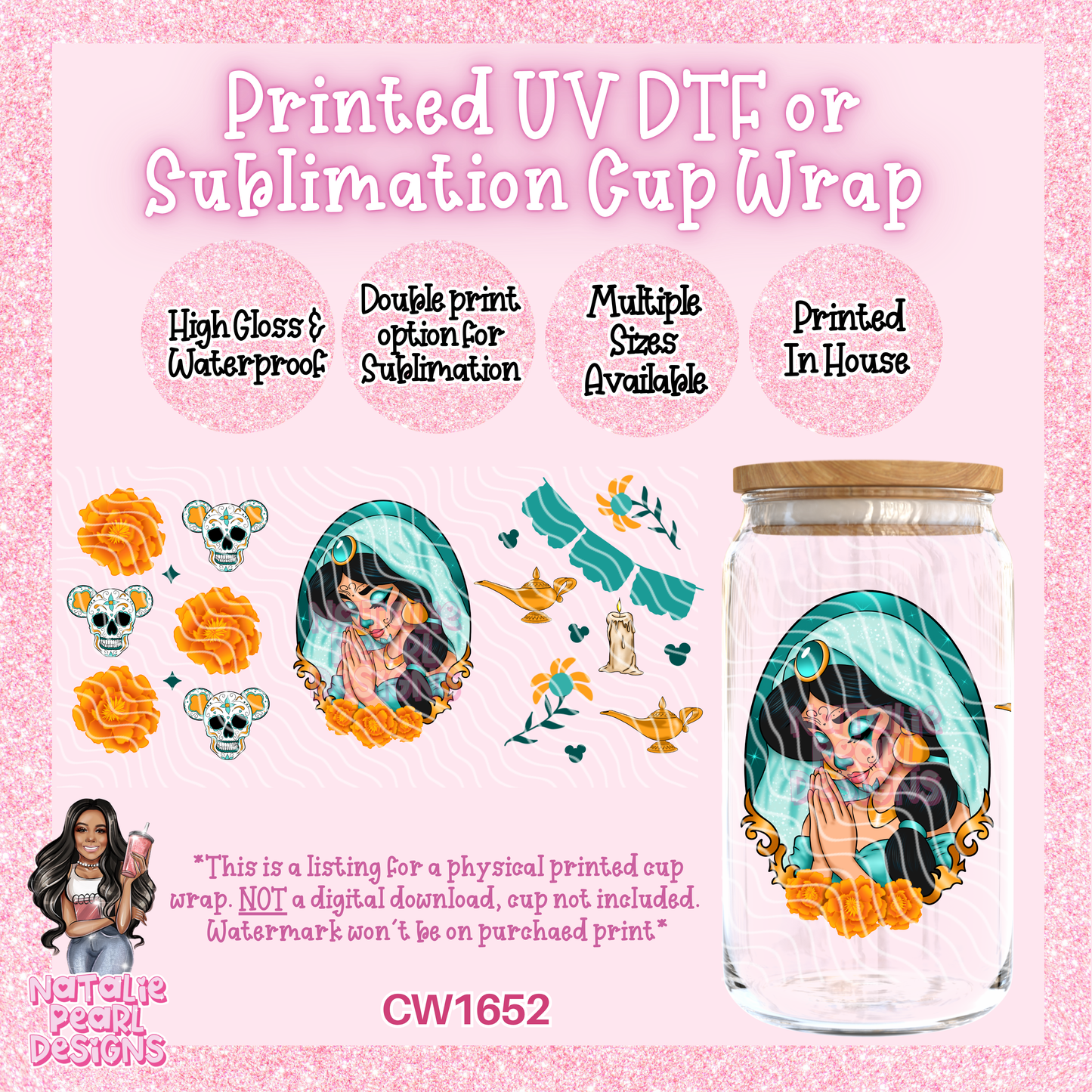 CW1652 UV DTF/SUB Cup Wraps