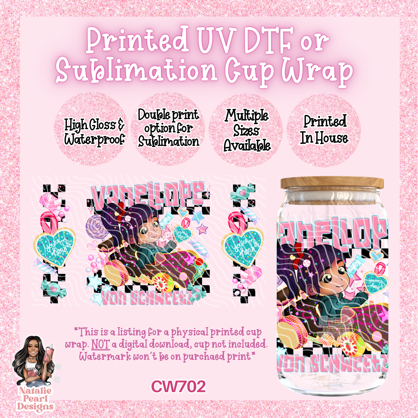 CW702 UV DTF/SUB Cup Wrap