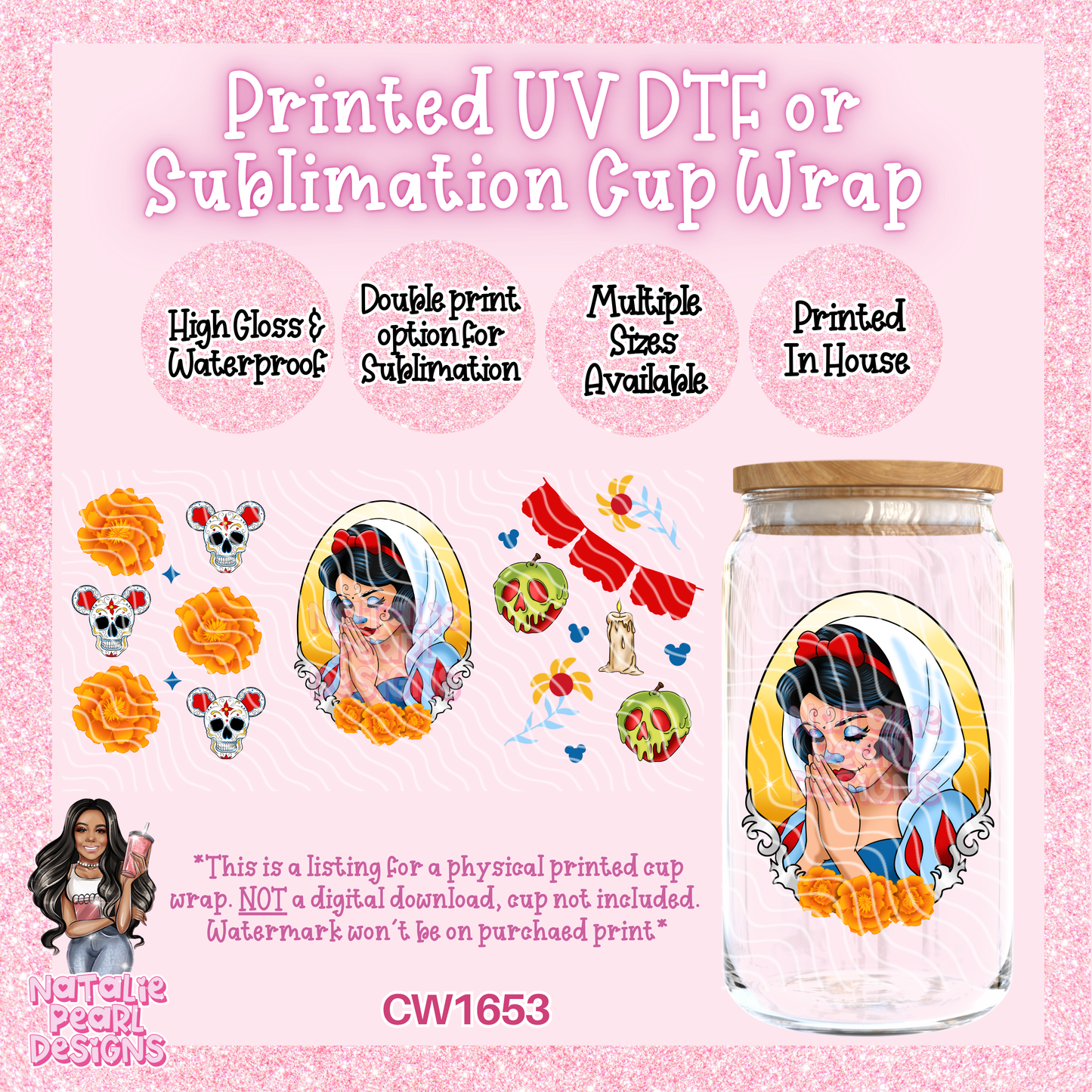 CW1653 UV DTF/SUB Cup Wraps