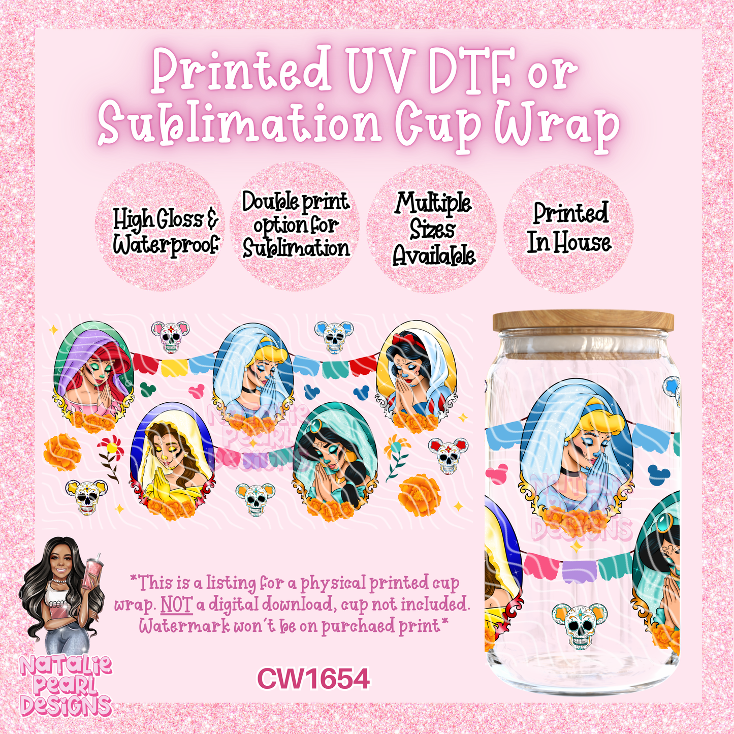 CW1654 UV DTF/SUB Cup Wraps