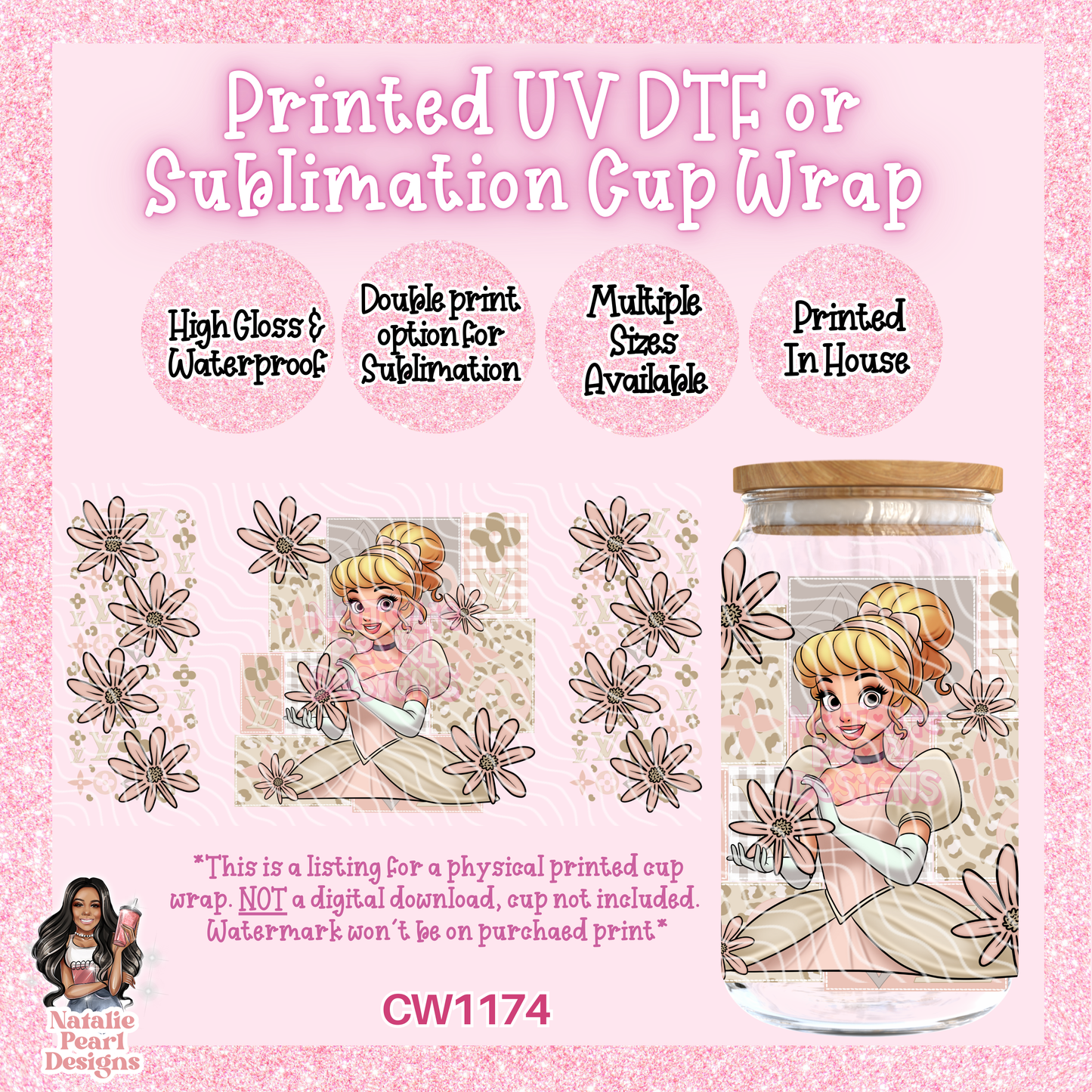 CW1174 UV DTF/SUB Cup Wrap