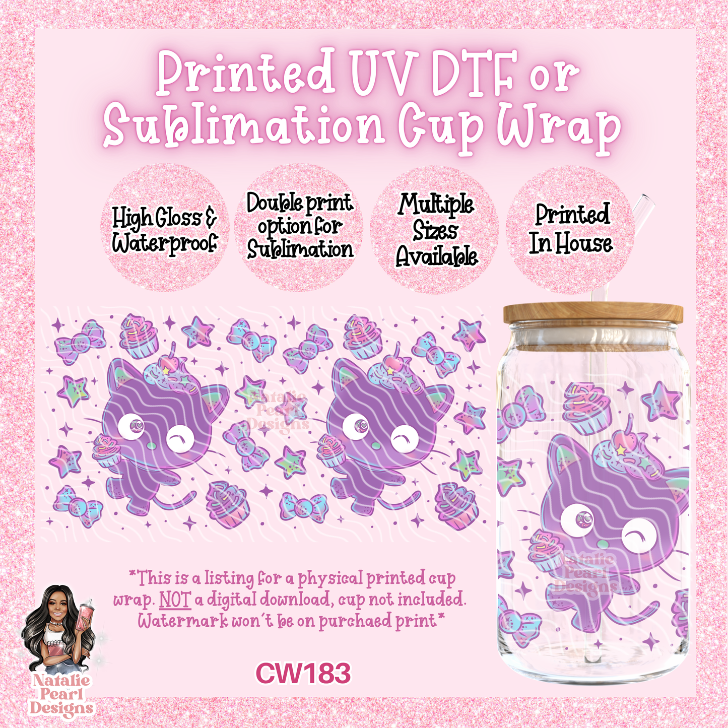 CW183 UV DTF/SUB Cup Wrap