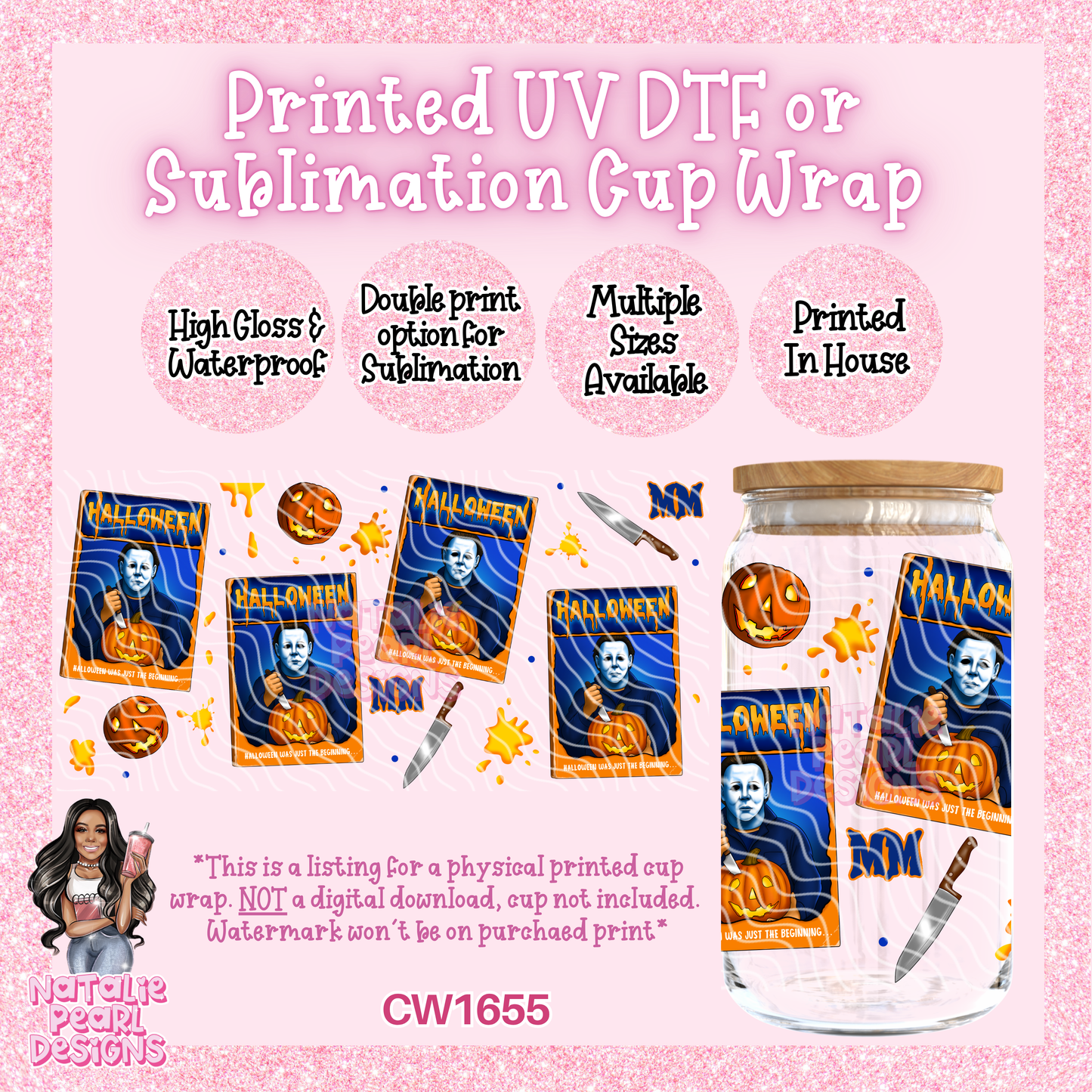 CW1655 UV DTF/SUB Cup Wraps