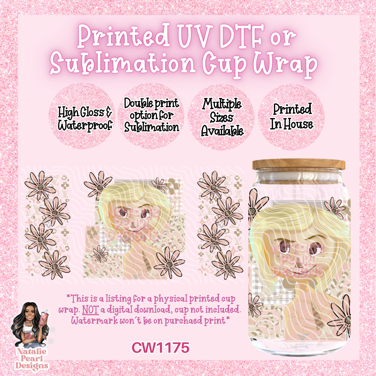 CW1175 UV DTF/SUB Cup Wrap