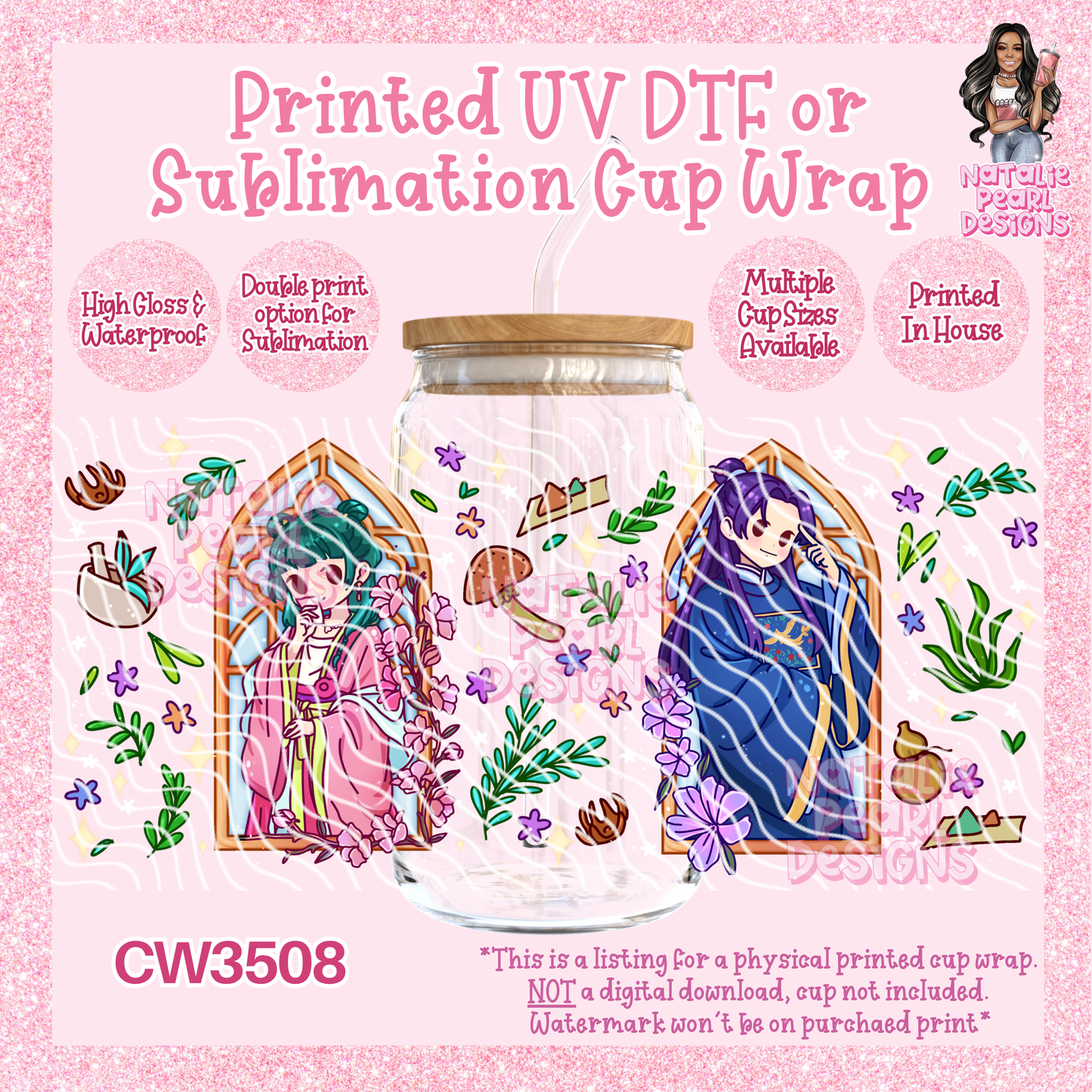 CW3508 UV DTF/SUB Cup Wraps