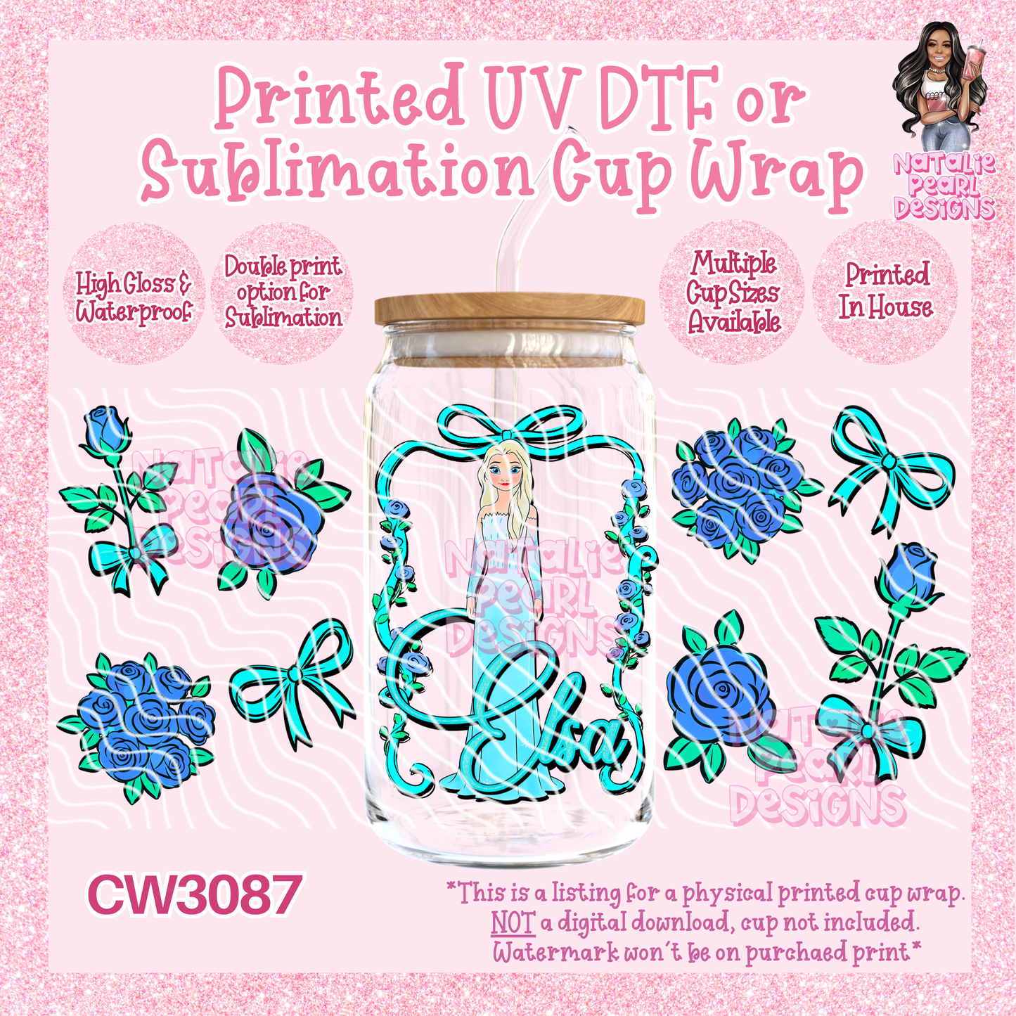 CW3087 UV DTF/SUB Cup Wraps