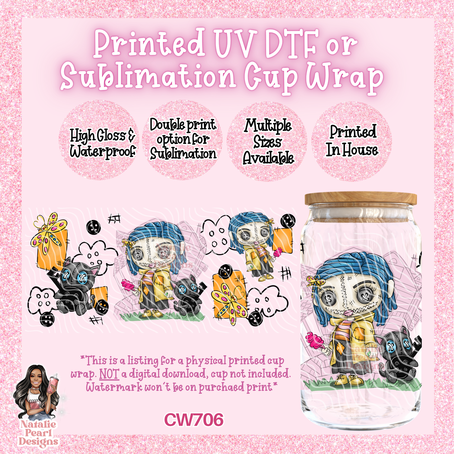 CW706 UV DTF/SUB Cup Wrap