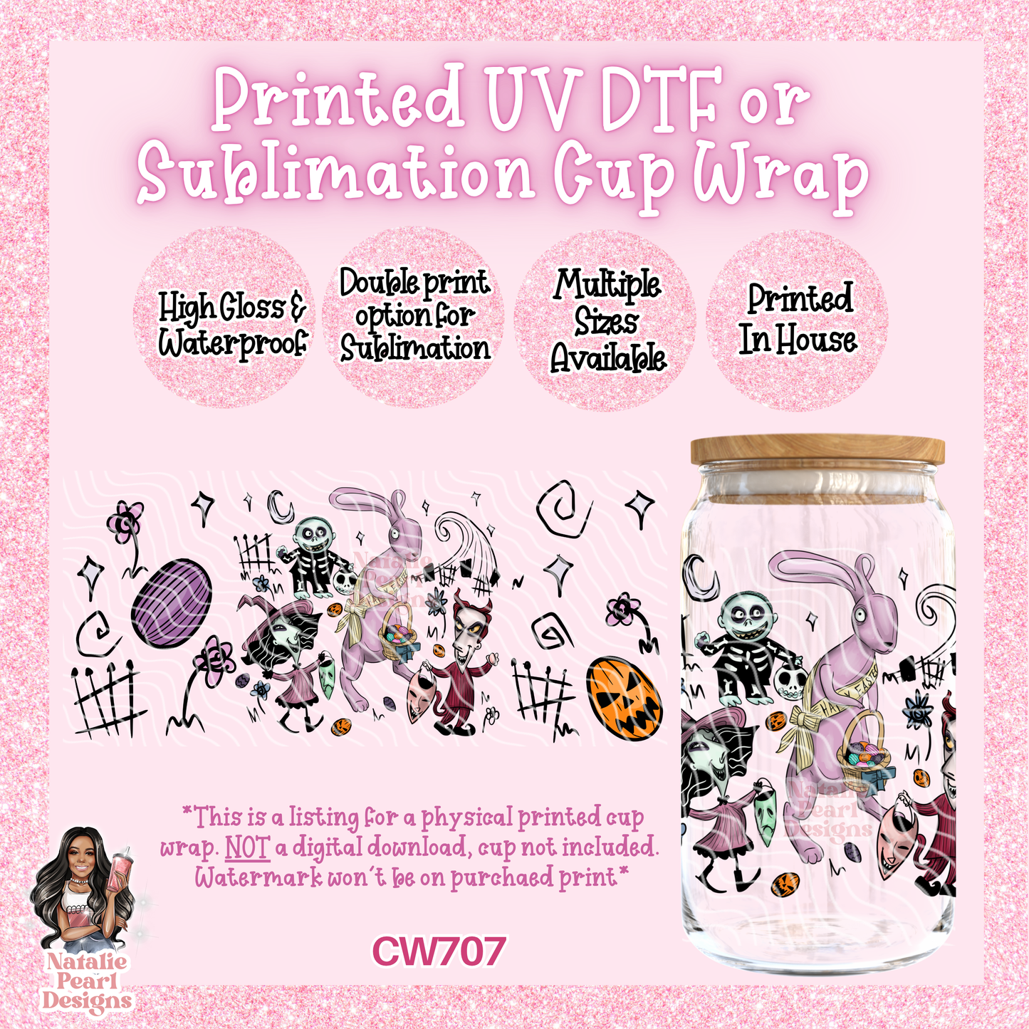 CW707 UV DTF/SUB Cup Wrap