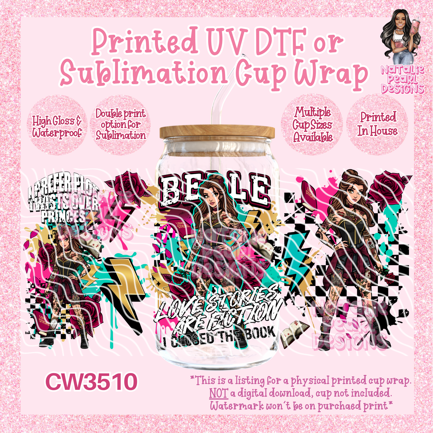 CW3510 UV DTF/SUB Cup Wraps