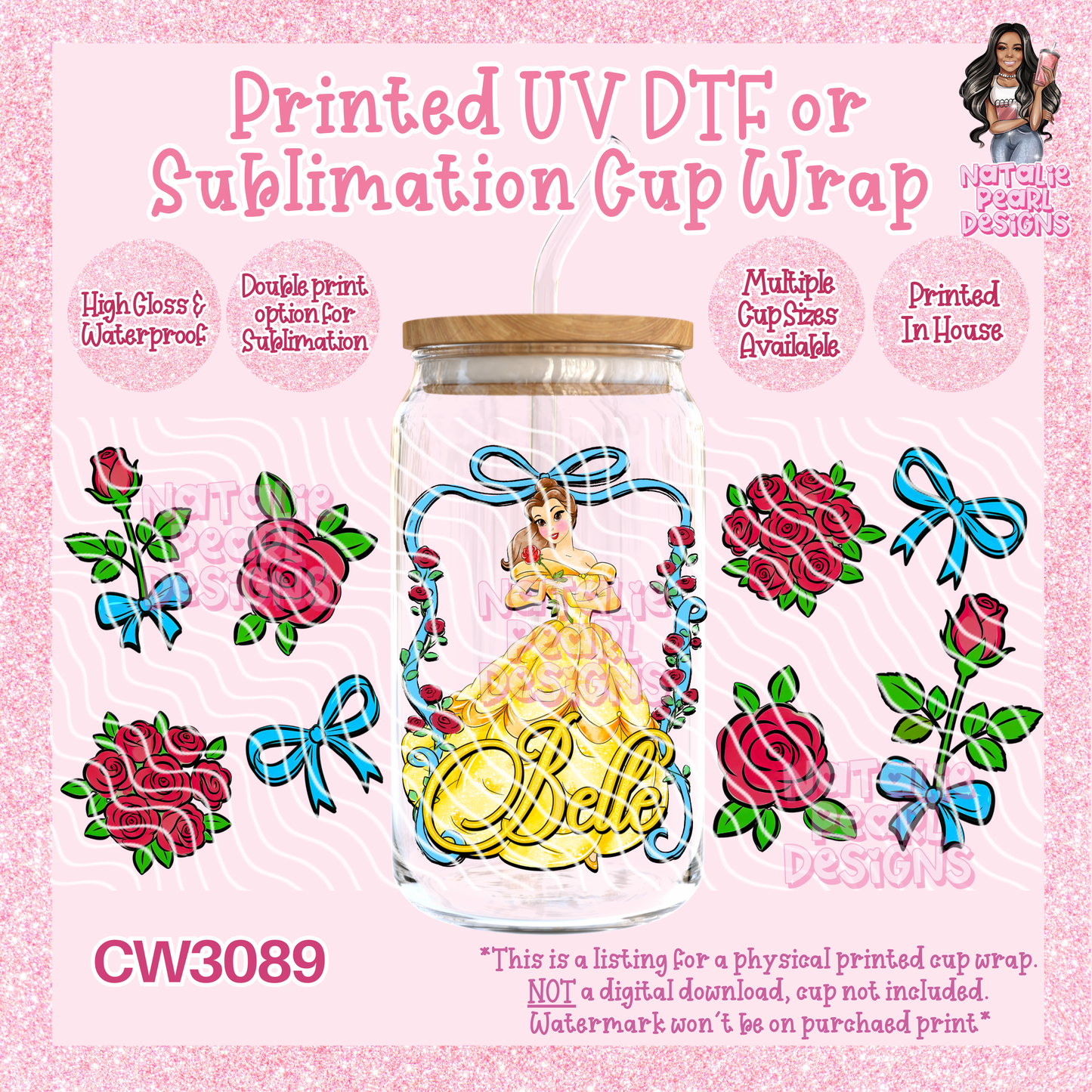 CW3089 UV DTF/SUB Cup Wraps