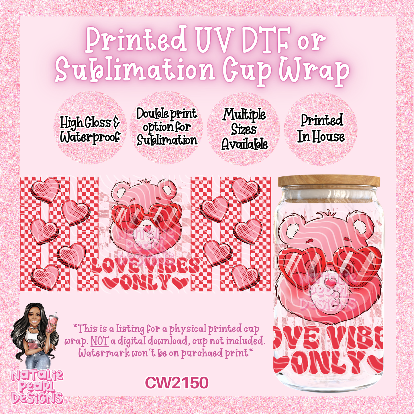 CW2150 UV DTF/SUB Cup Wraps