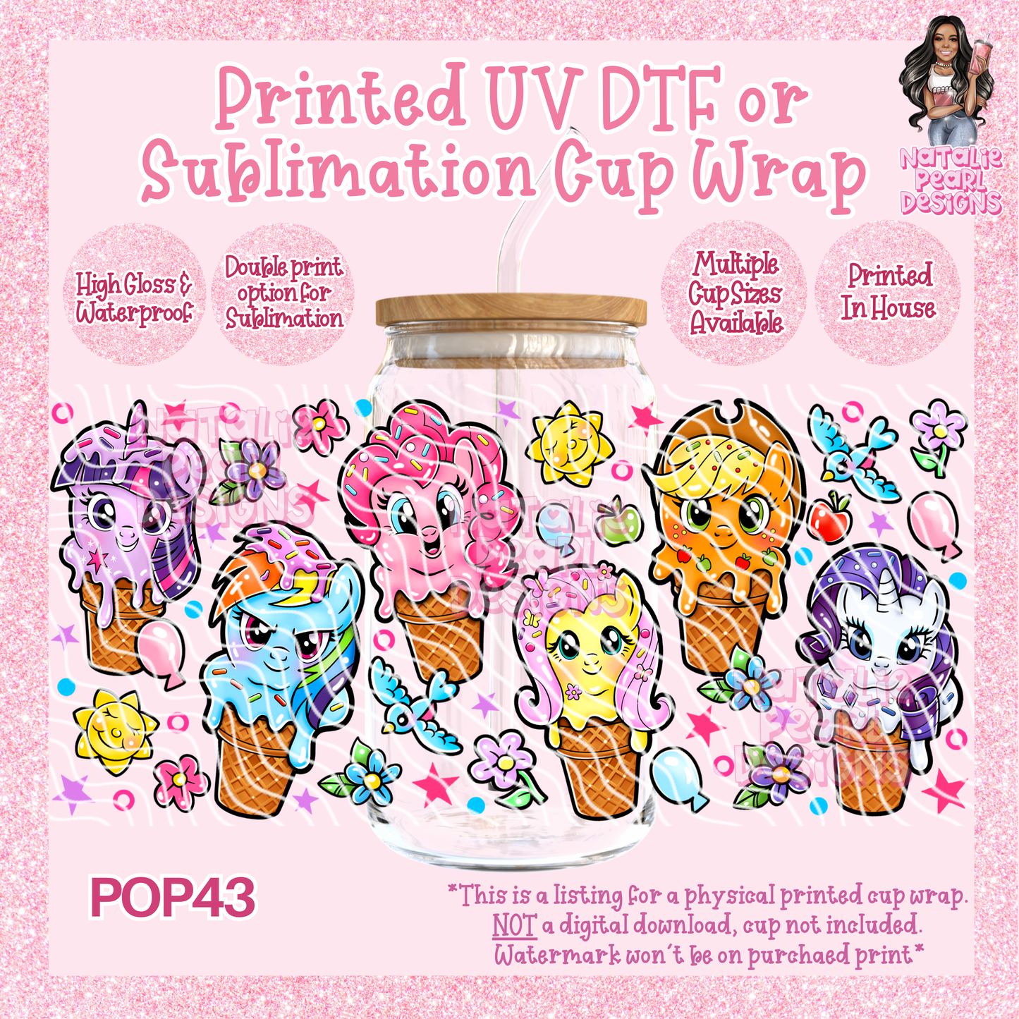 POP43 UV DTF/SUB Cup Wraps