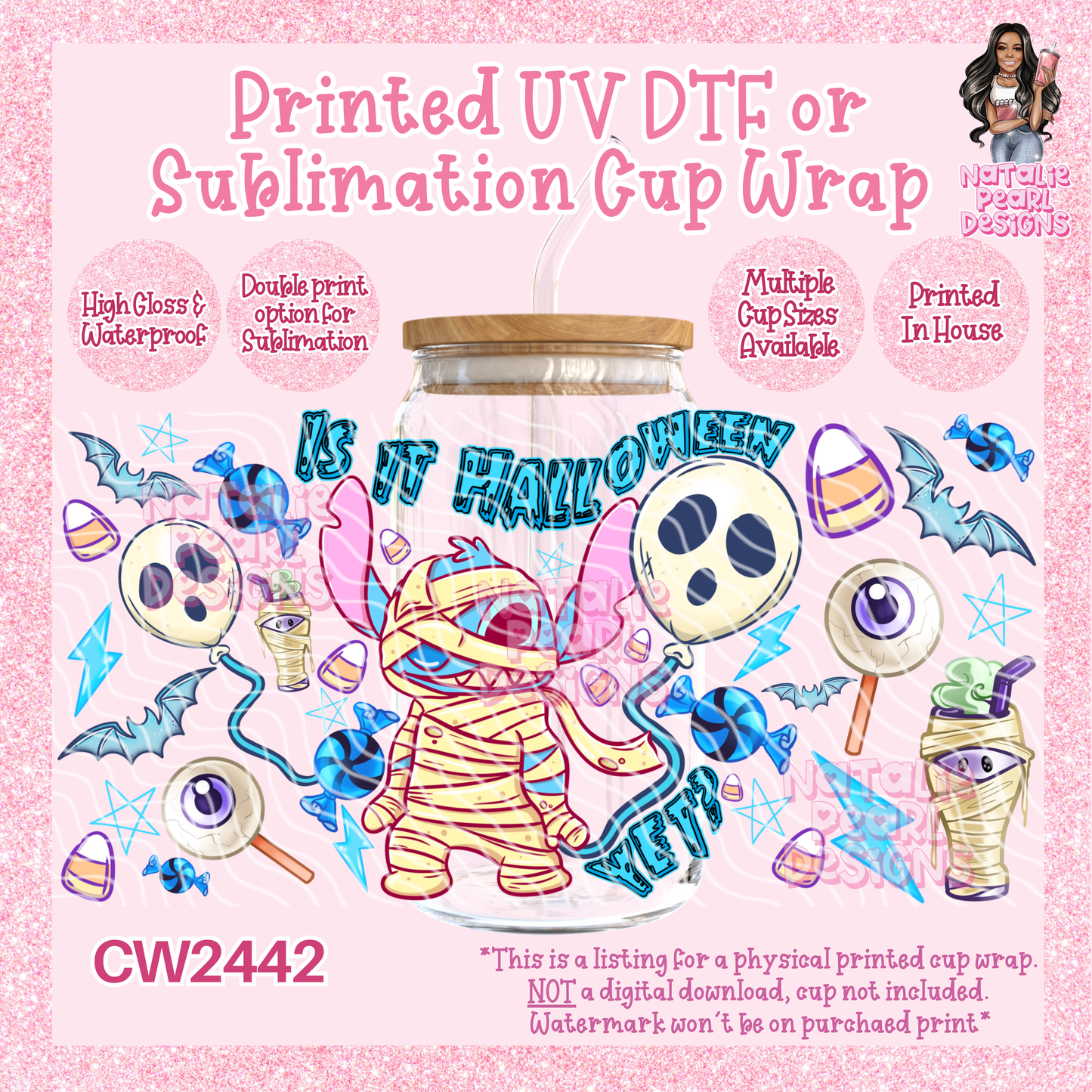 CW2442 UV DTF/SUB Cup Wraps
