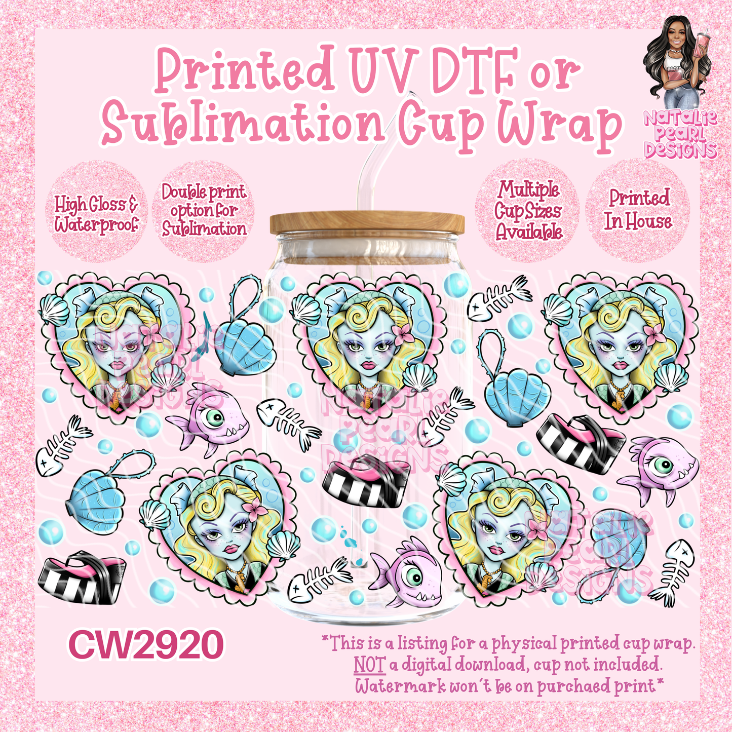 CW2920 UV DTF/SUB Cup Wraps