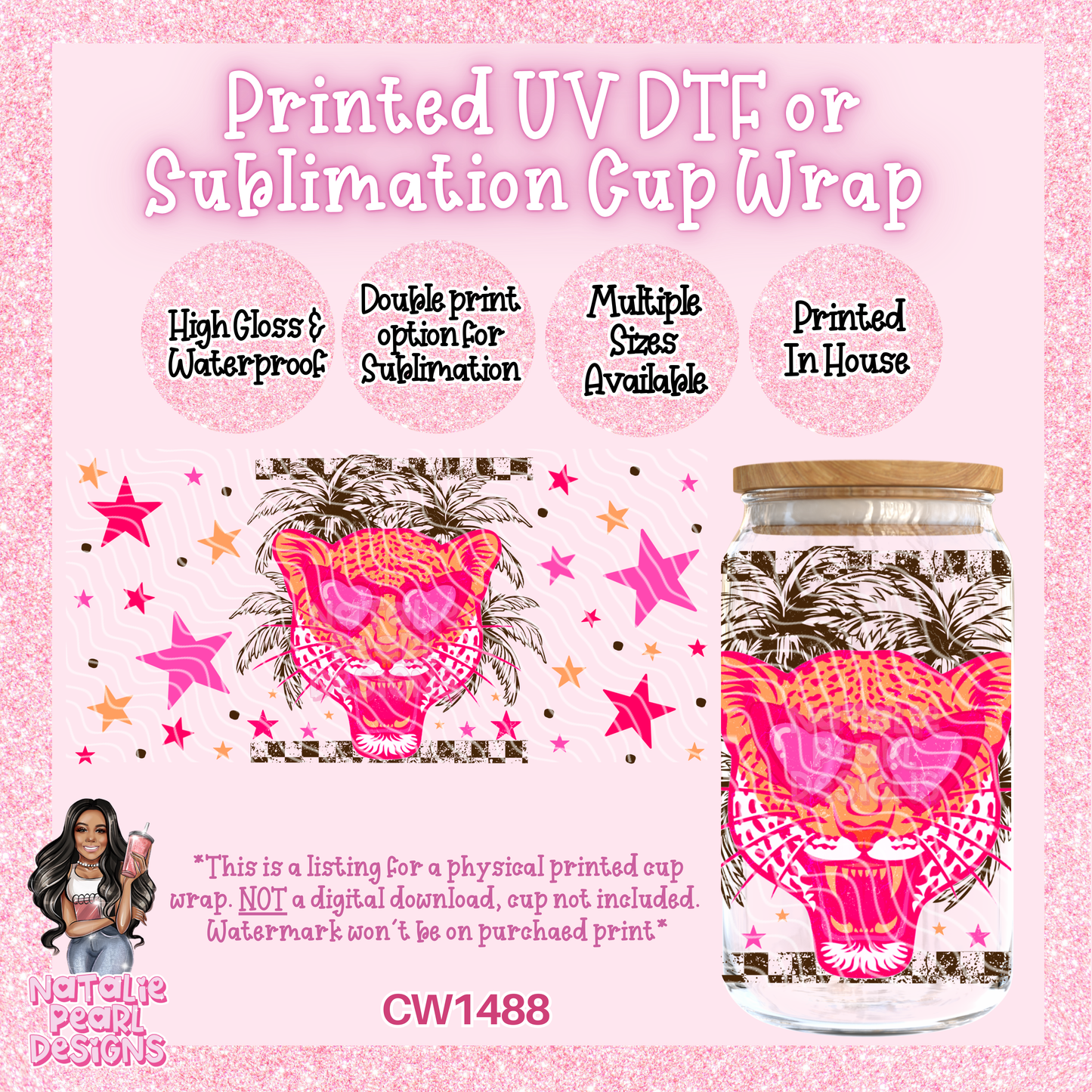 CW1488 UV DTF/SUB Cup Wrap