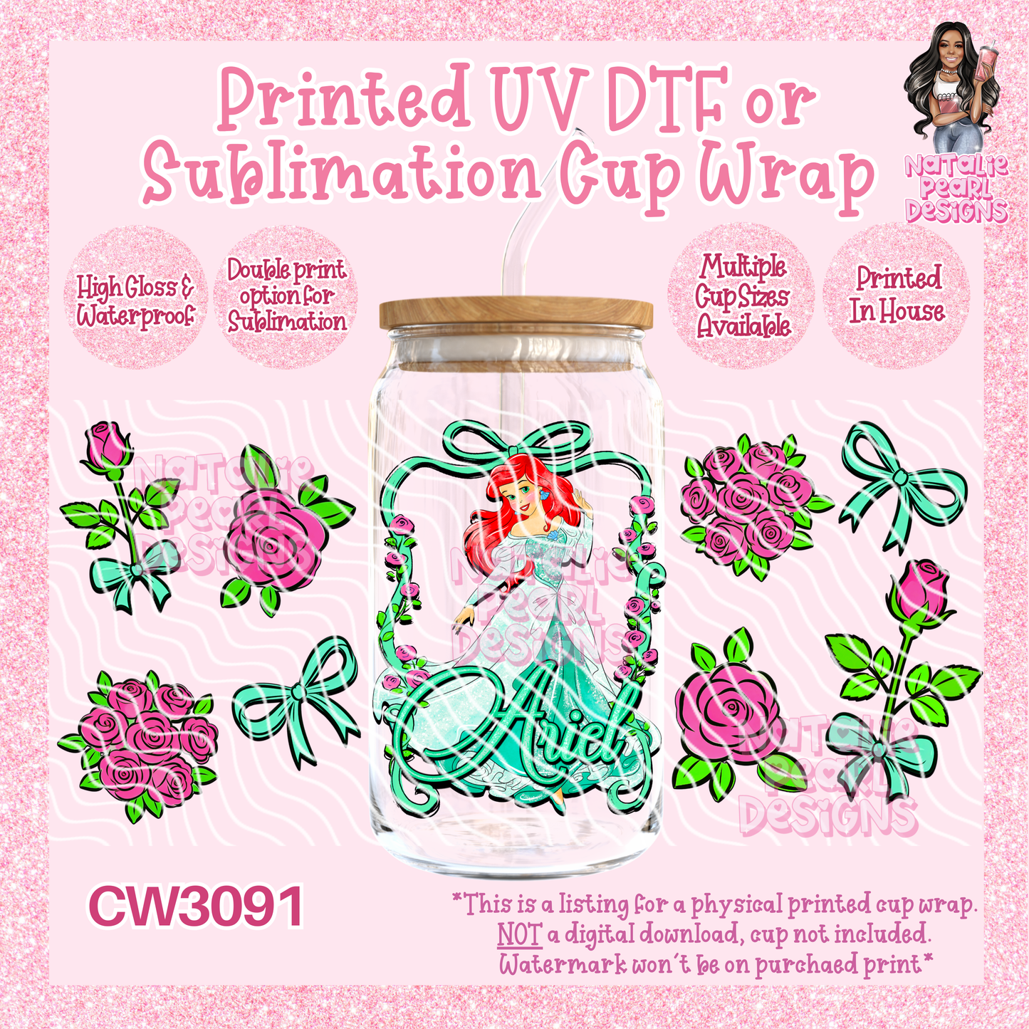 CW3091 UV DTF/SUB Cup Wraps