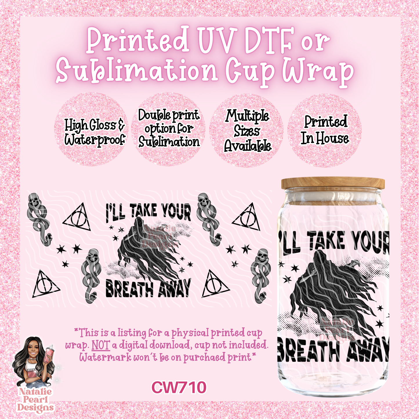 CW710 UV DTF/SUB Cup Wrap
