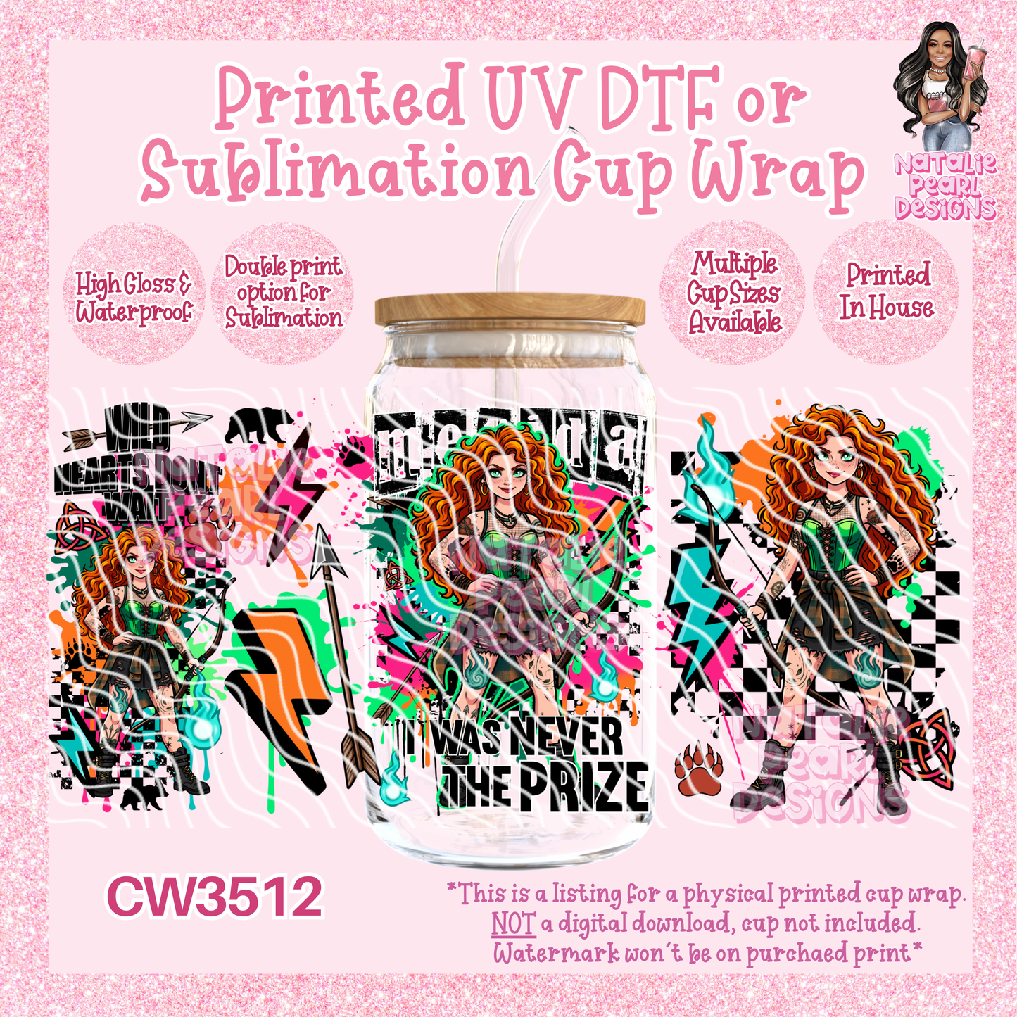 CW3512 UV DTF/SUB Cup Wraps