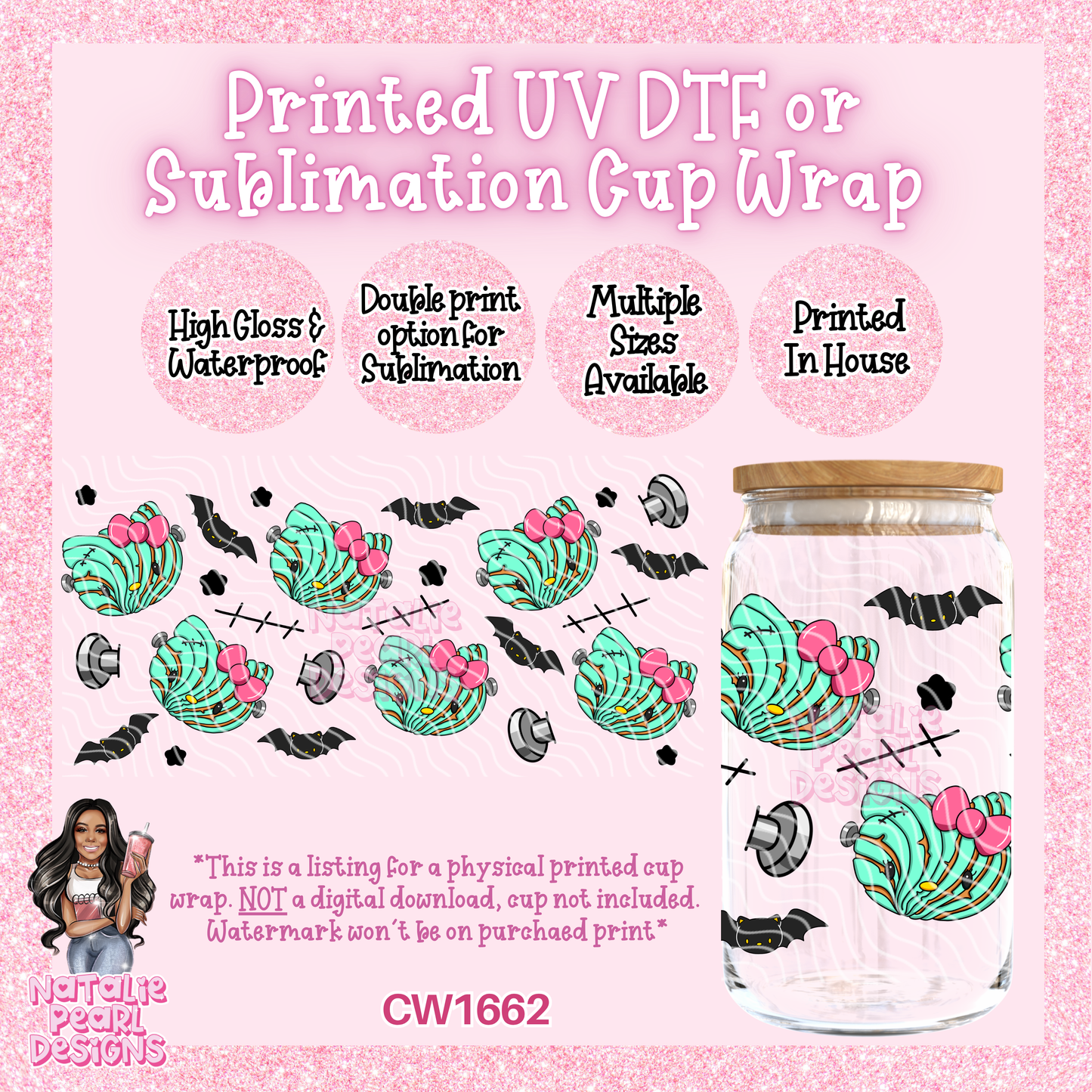 CW1662 UV DTF/SUB Cup Wraps