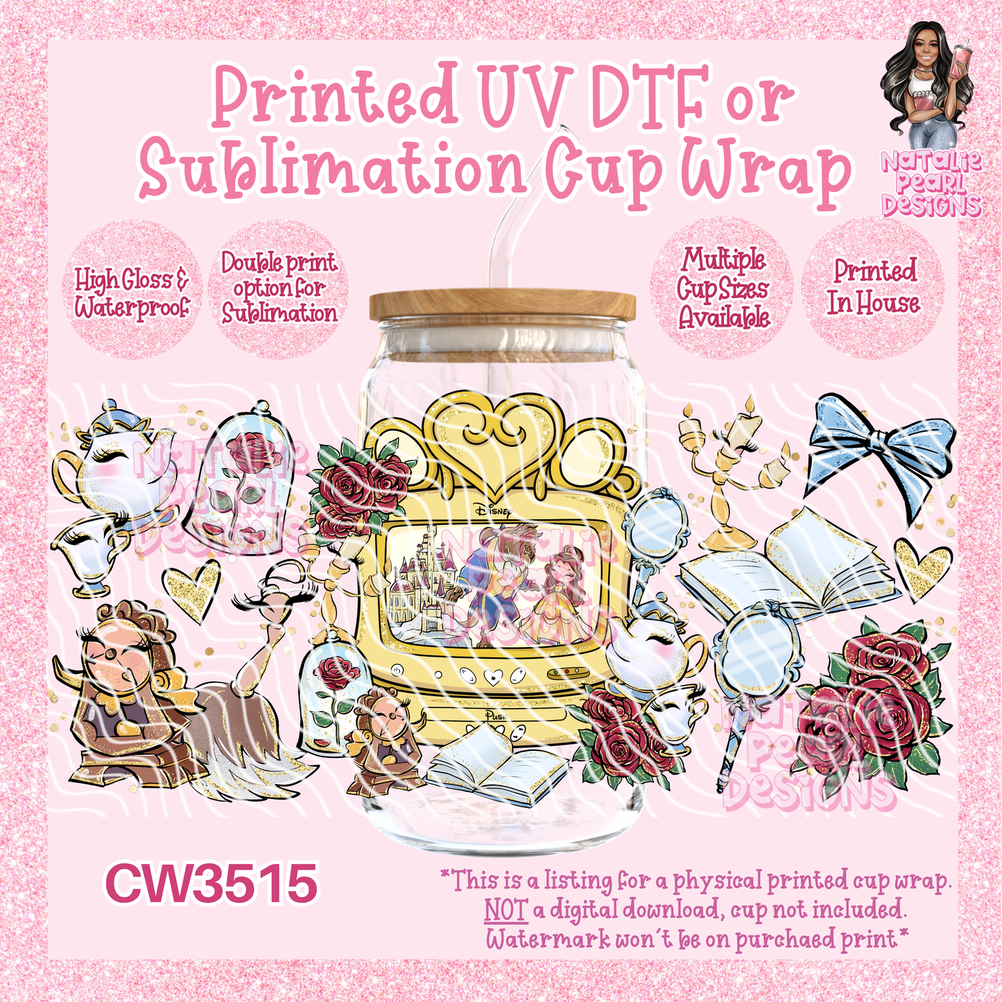 CW3515 UV DTF/SUB Cup Wraps