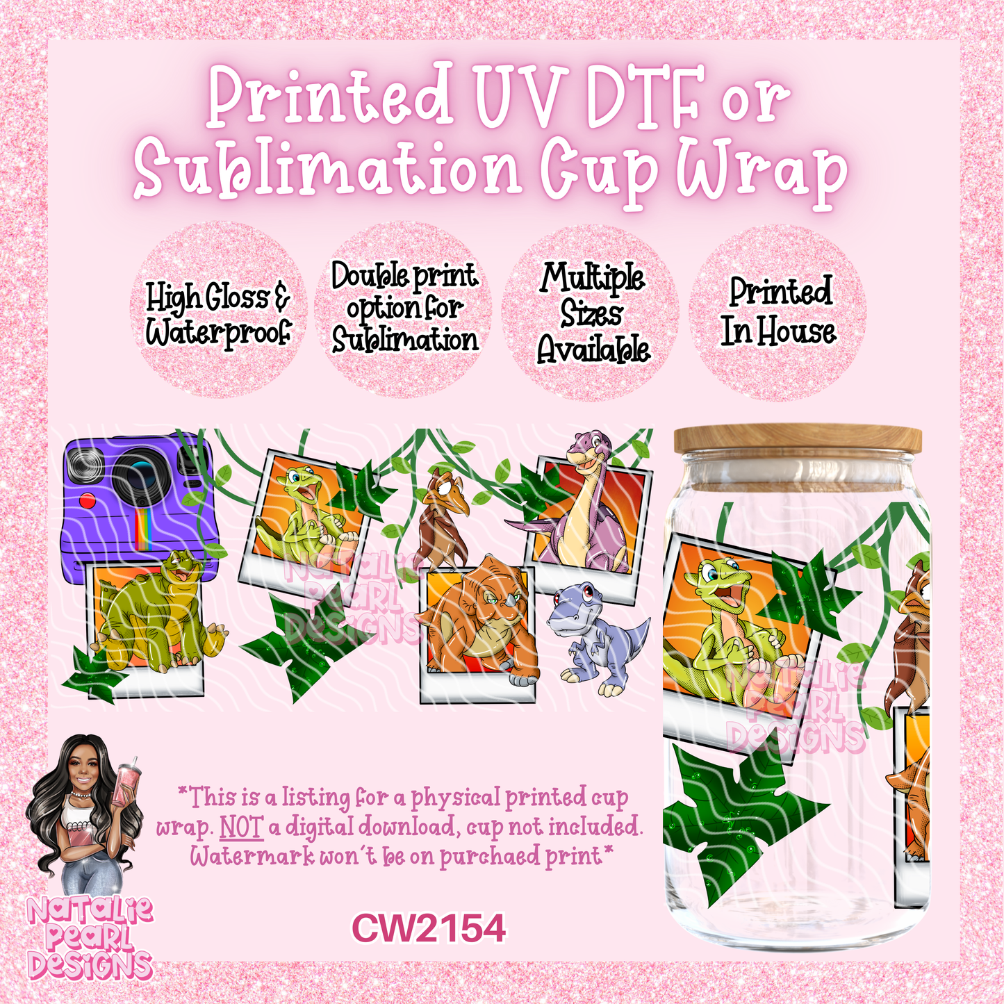 CW2154 UV DTF/SUB Cup Wraps