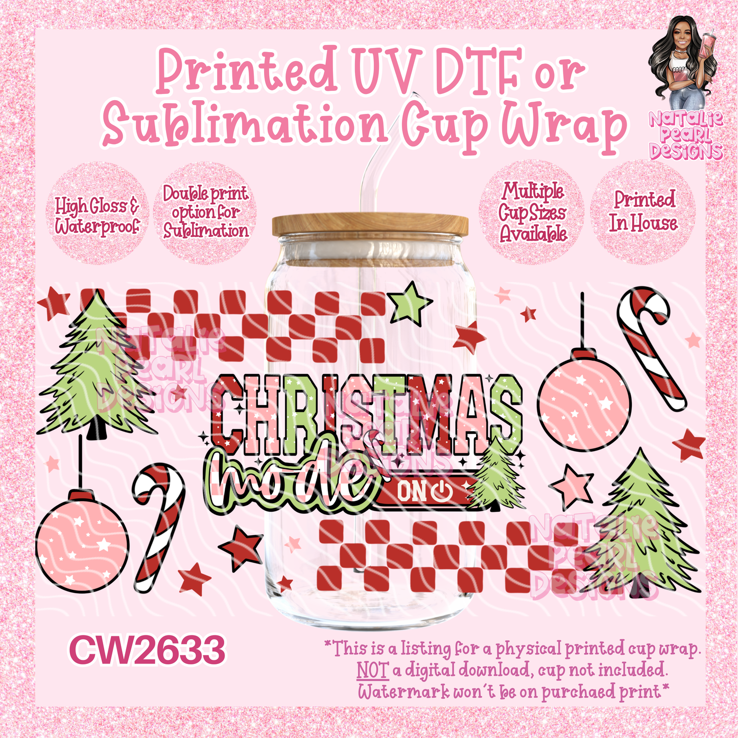 CW2633 UV DTF/SUB Cup Wraps