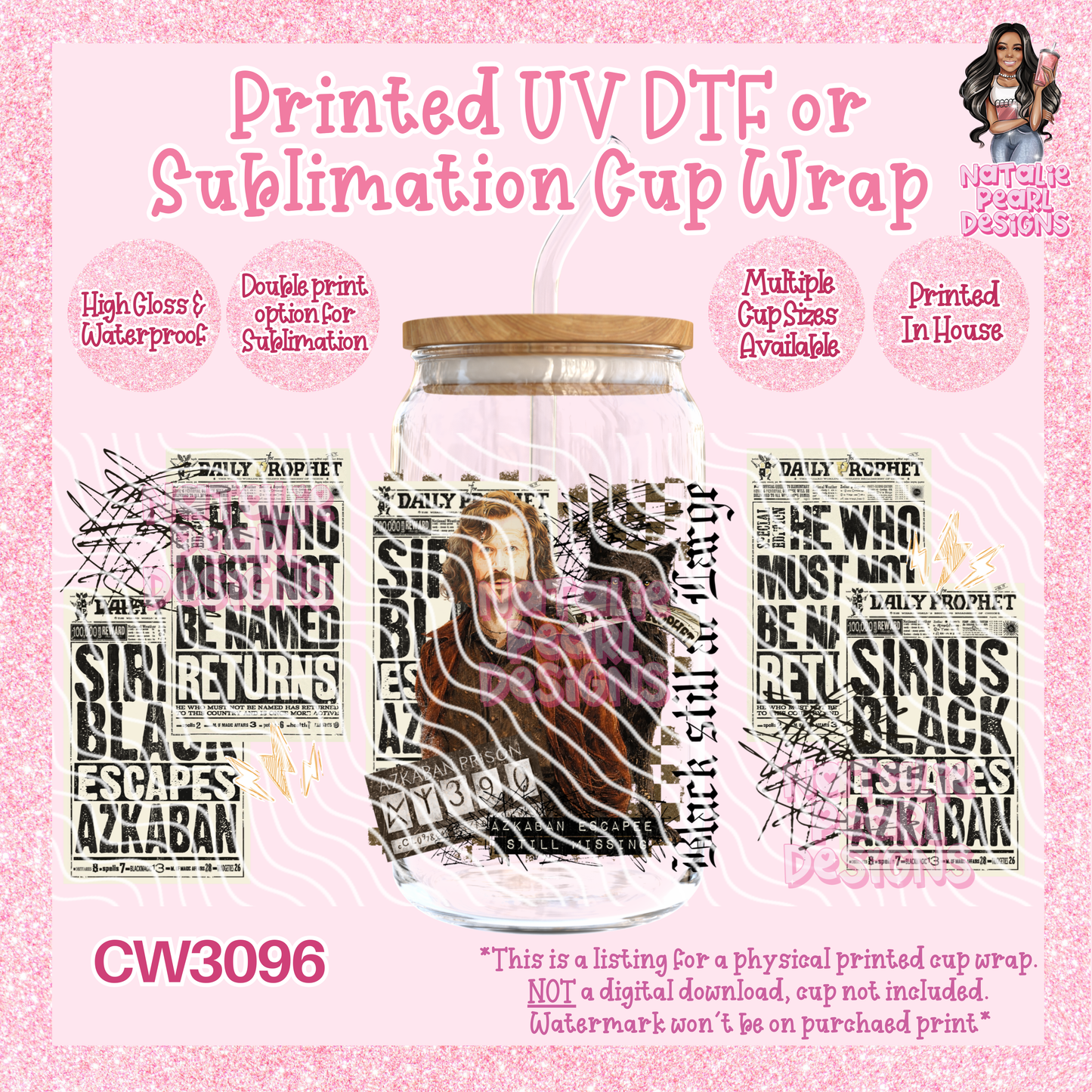 CW3096 UV DTF/SUB Cup Wraps