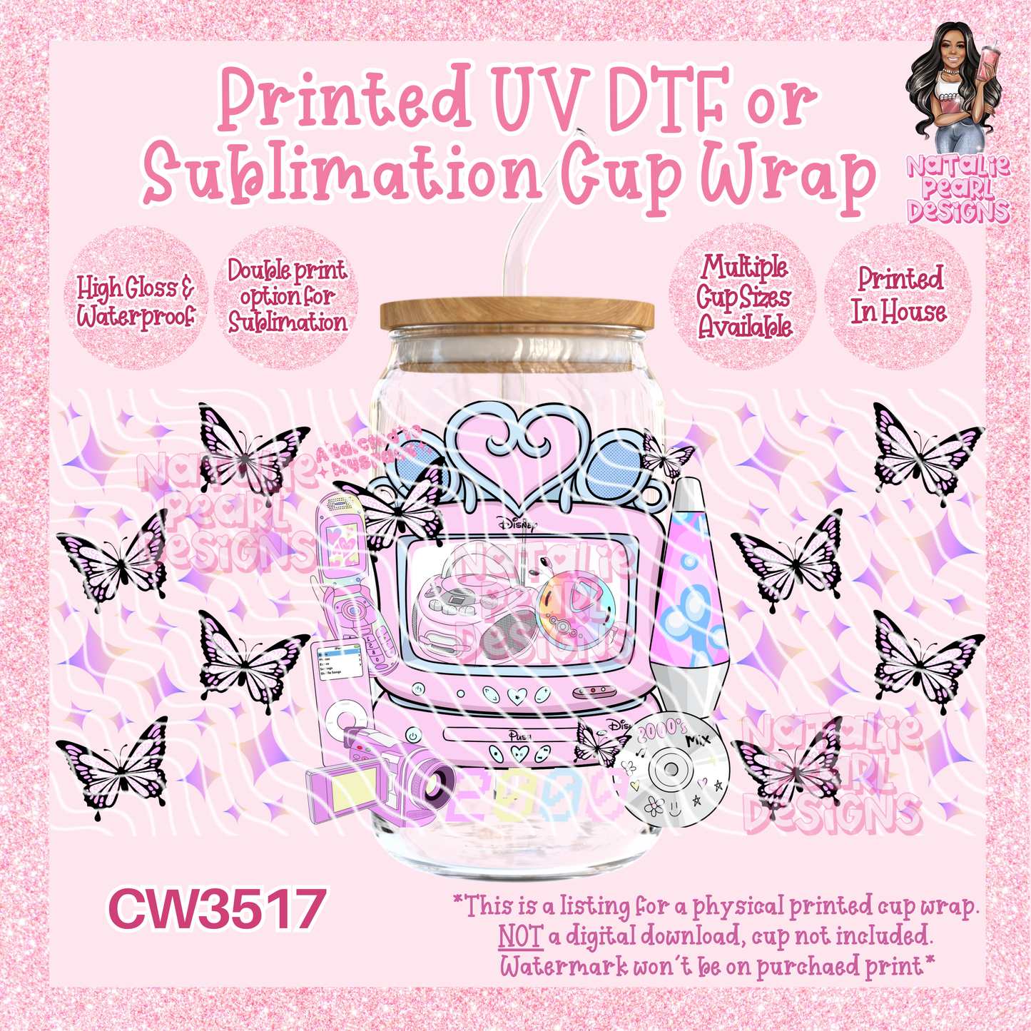 CW3517 UV DTF/SUB Cup Wraps