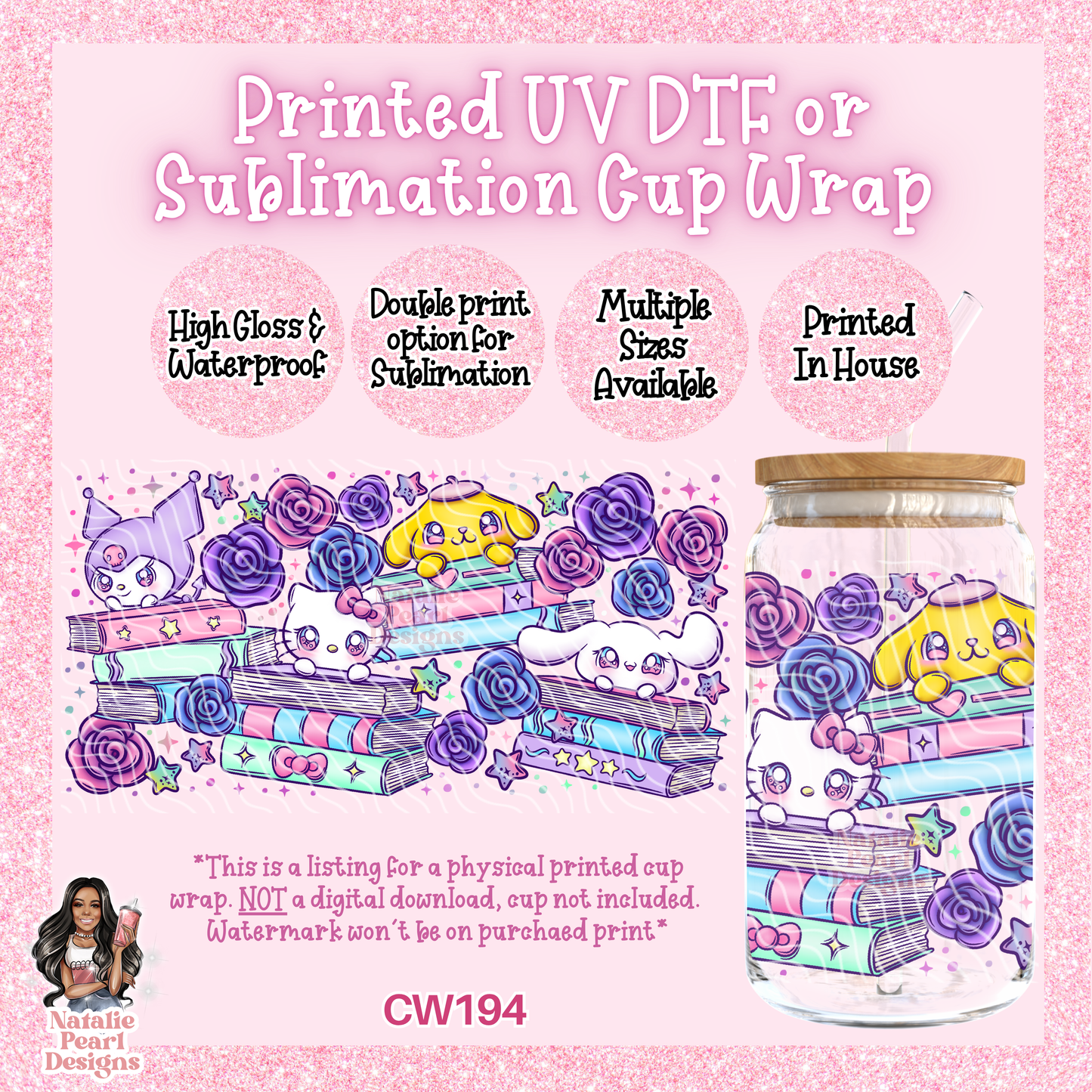 CW194 UV DTF/SUB Cup Wrap