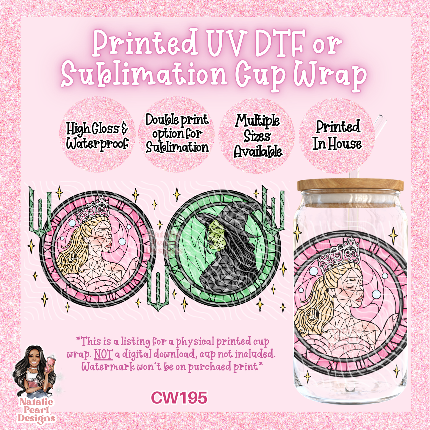 CW195 UV DTF/SUB Cup Wrap