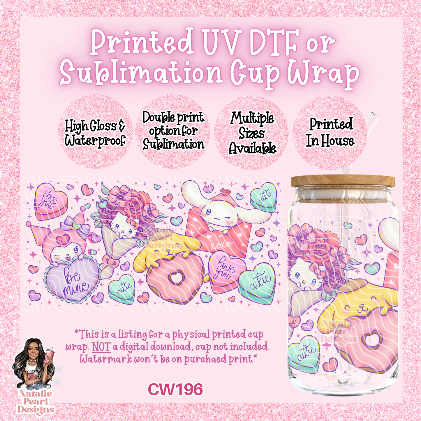 CW196 UV DTF/SUB Cup Wrap