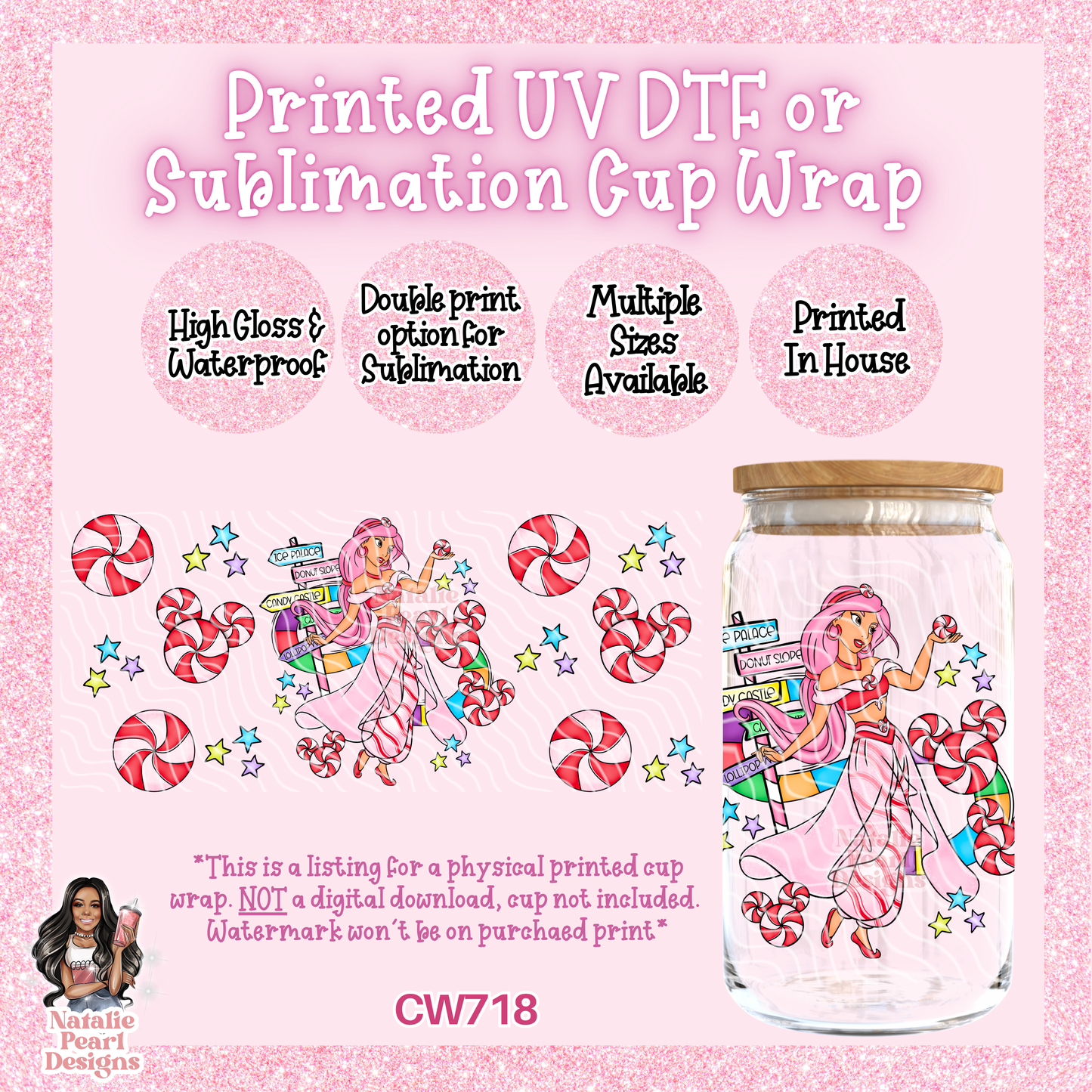 CW718 UV DTF/SUB Cup Wrap