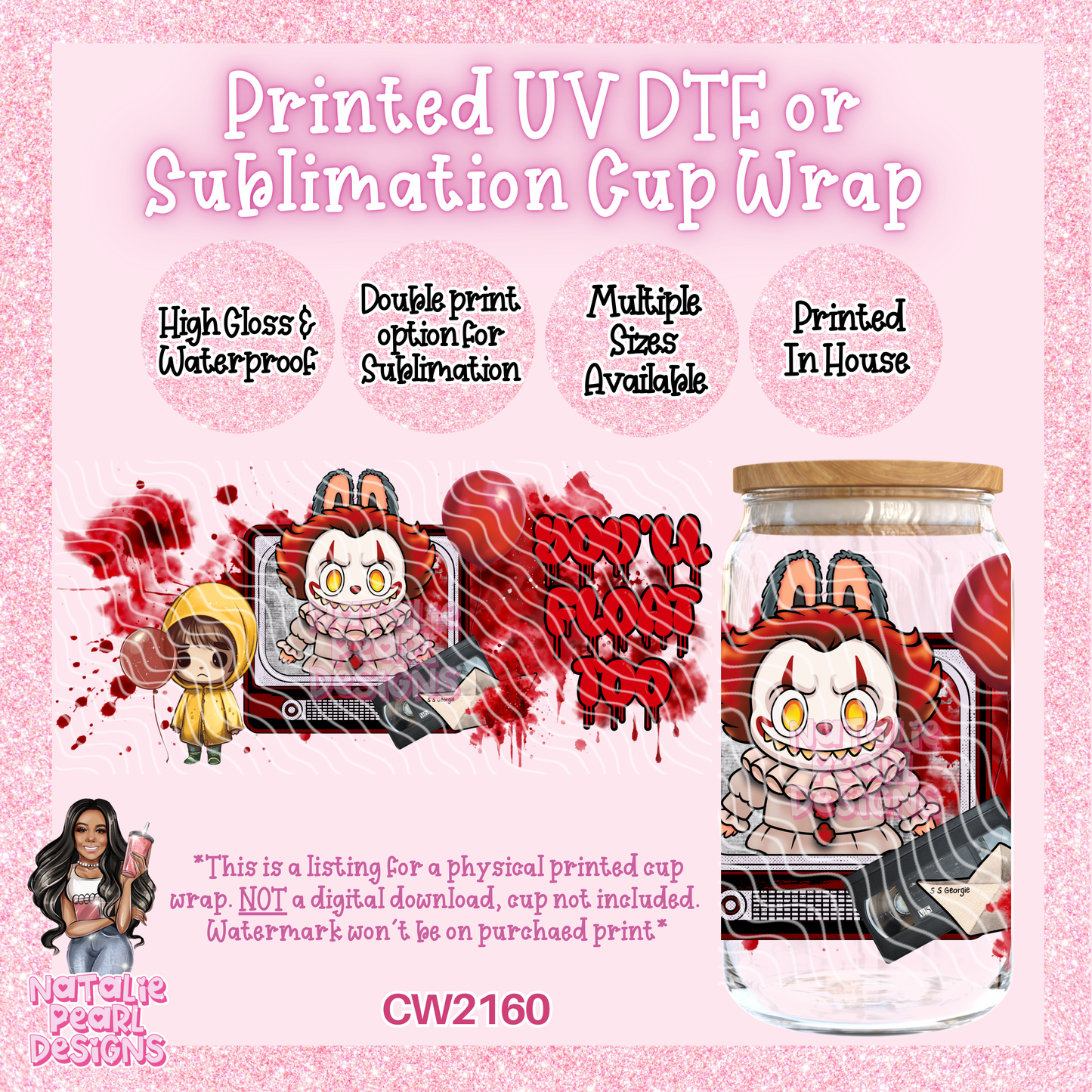 CW2160 UV DTF/SUB Cup Wraps