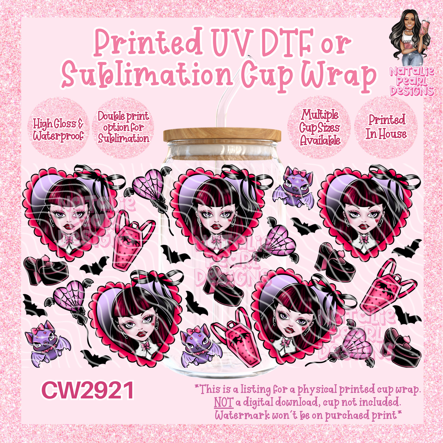 CW2921 UV DTF/SUB Cup Wraps