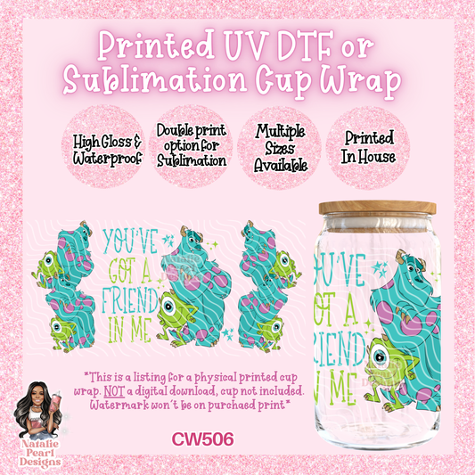 CW506 UV DTF/SUB Cup Wrap