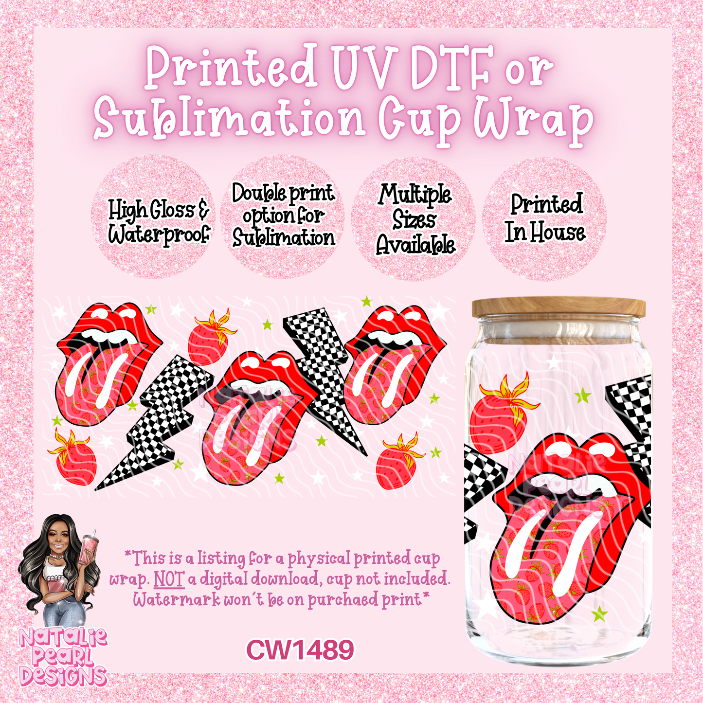 CW1489 UV DTF/SUB Cup Wrap