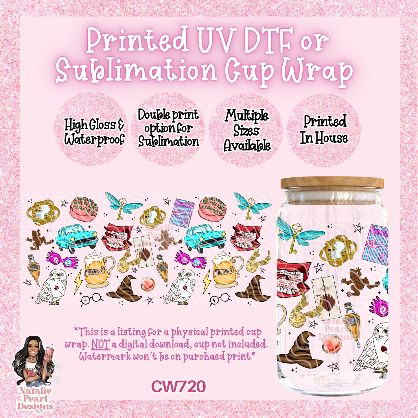 CW720 UV DTF/SUB Cup Wrap