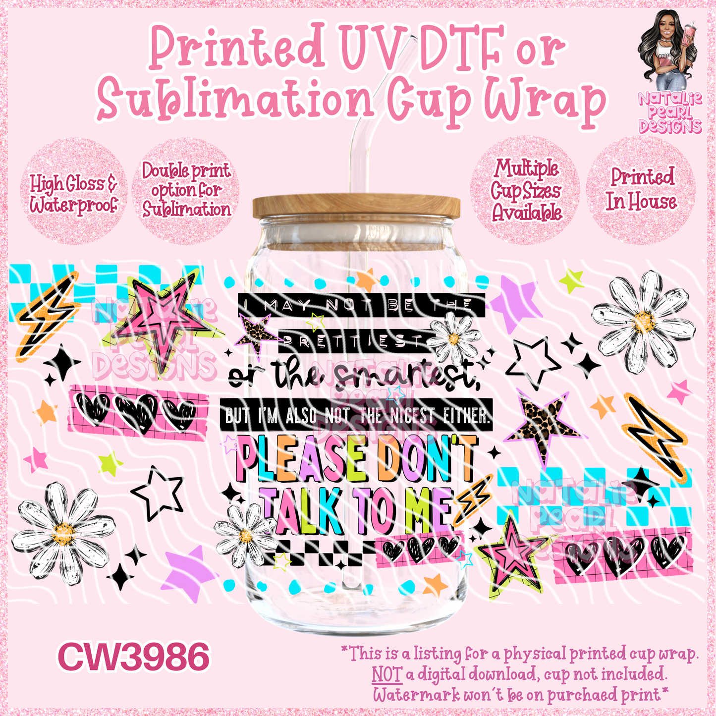 CW3986 UV DTF/SUB Cup Wraps