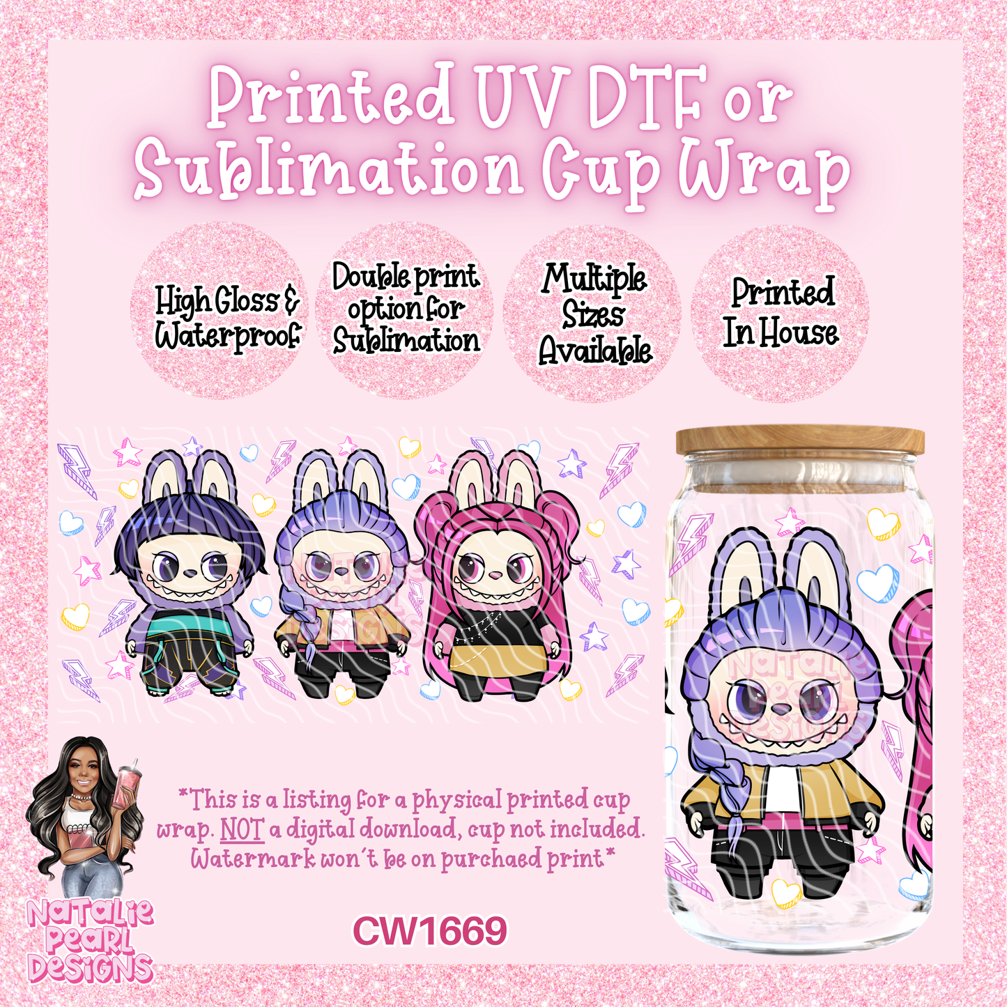 CW1669 UV DTF/SUB Cup Wraps