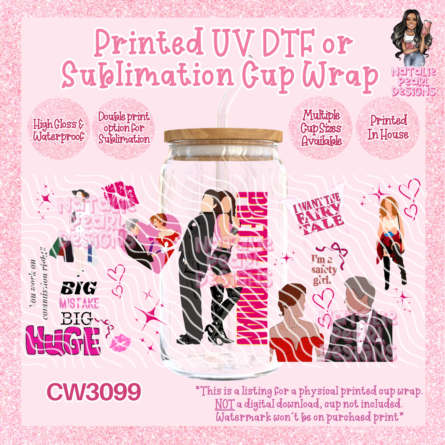 CW3099 UV DTF/SUB Cup Wraps