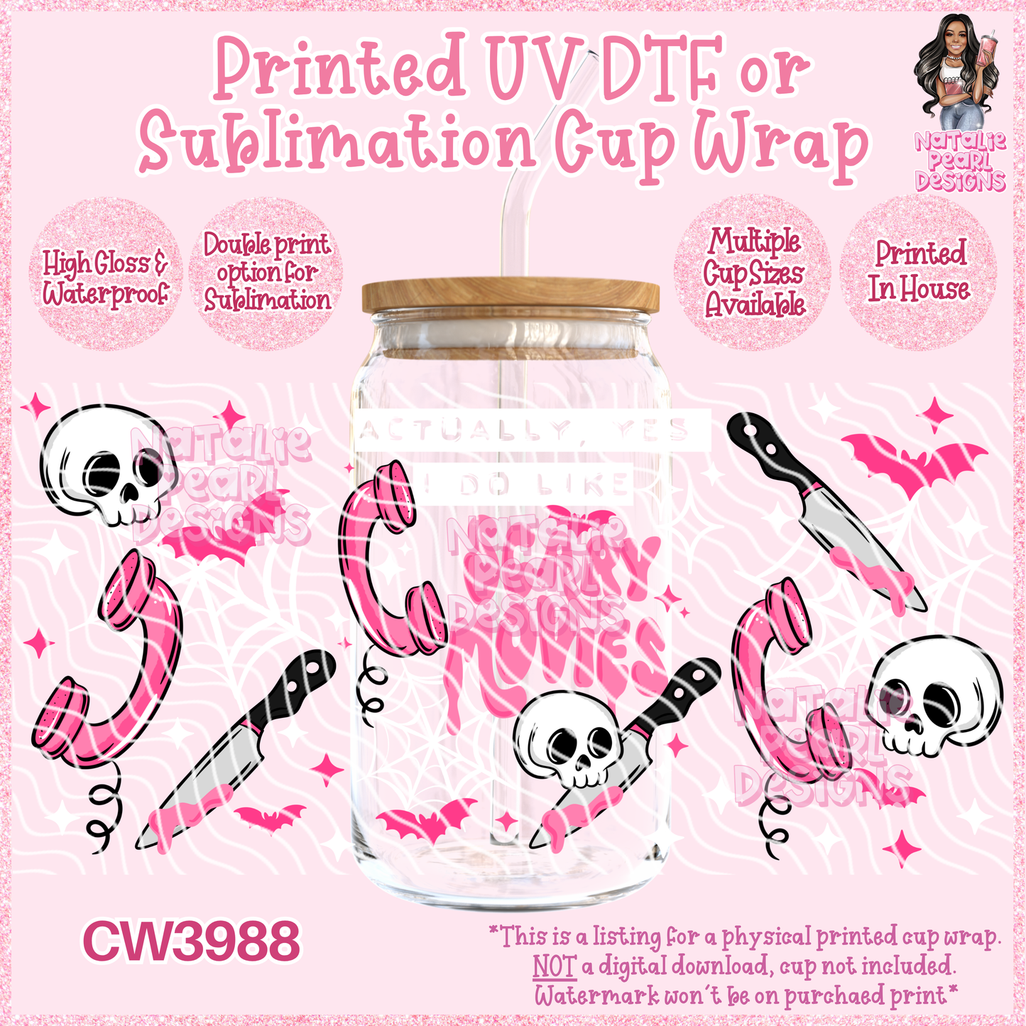 CW3988 UV DTF/SUB Cup Wraps