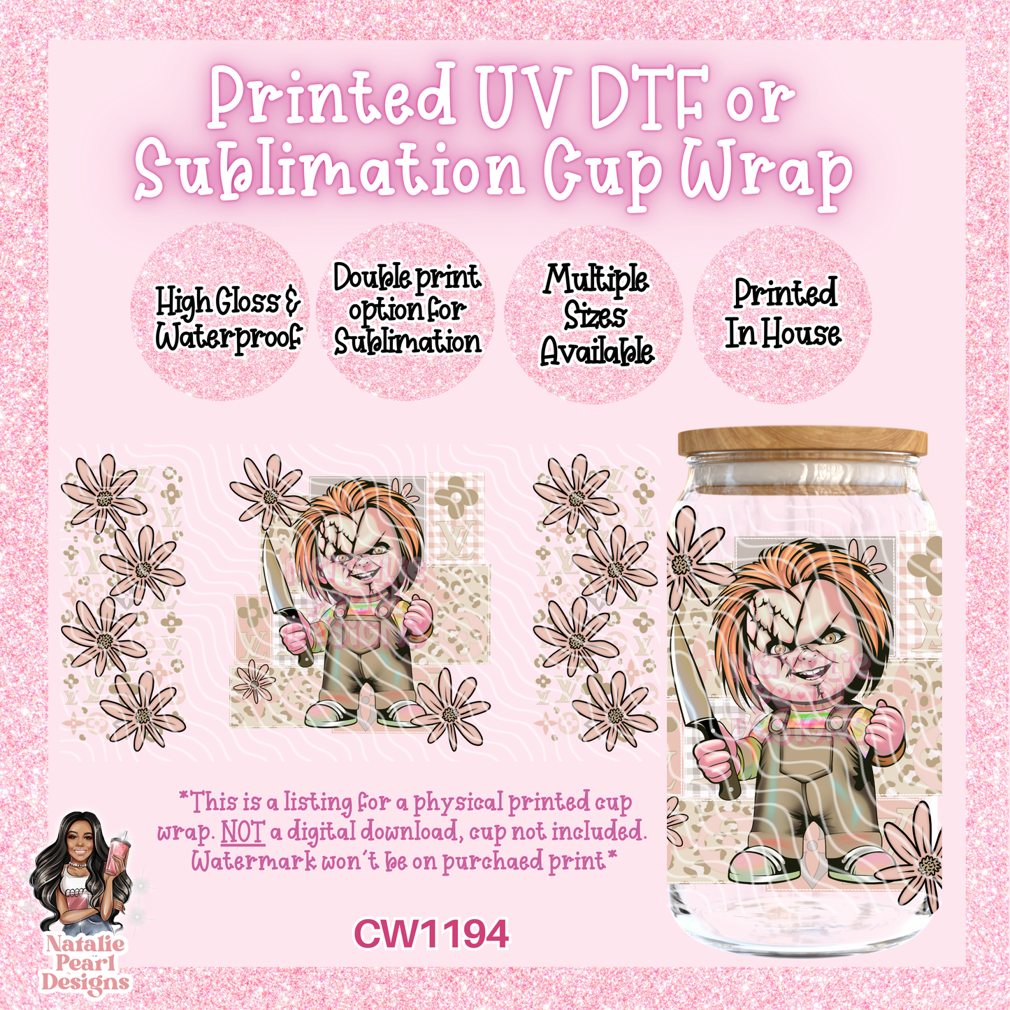 CW1194 UV DTF/SUB Cup Wrap