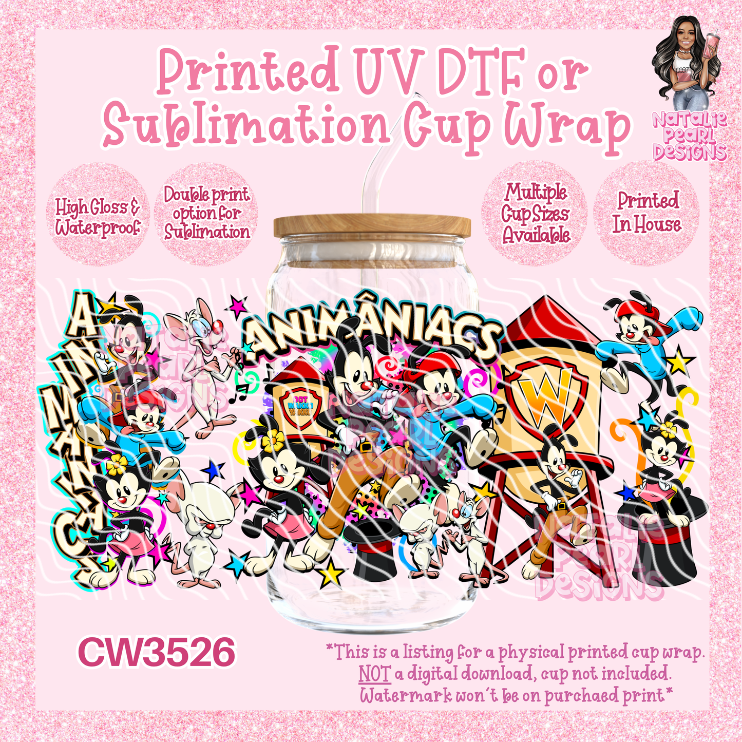 CW3526 UV DTF/SUB Cup Wraps