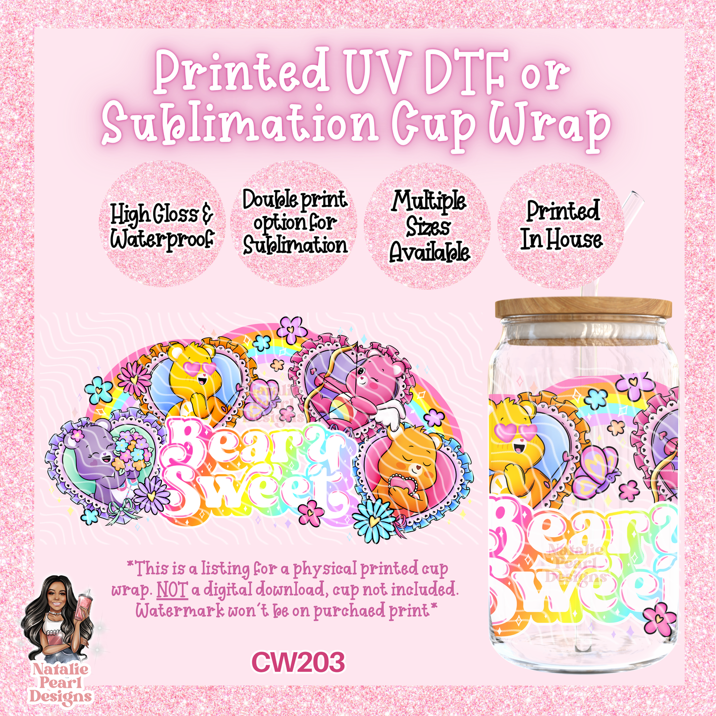 CW203 UV DTF/SUB Cup Wrap