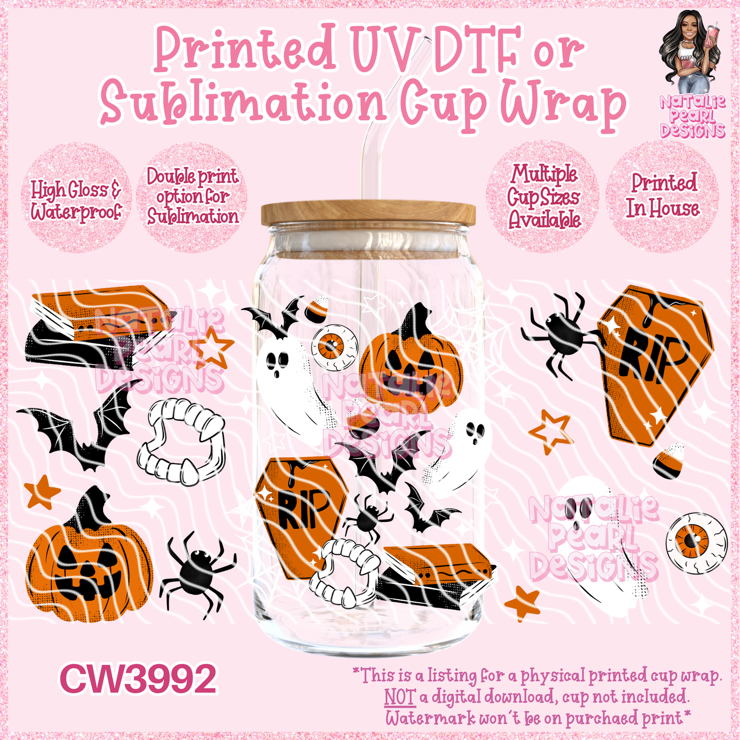 CW3992 UV DTF/SUB Cup Wraps
