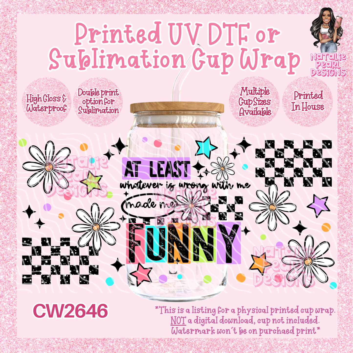 CW2646 UV DTF/SUB Cup Wraps