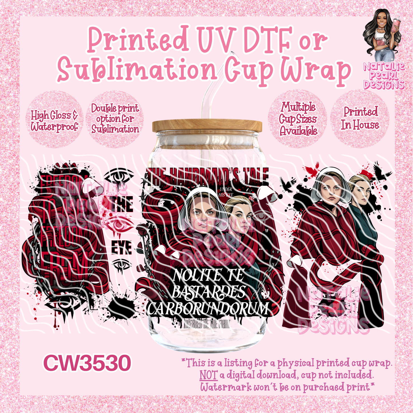 CW3530 UV DTF/SUB Cup Wraps